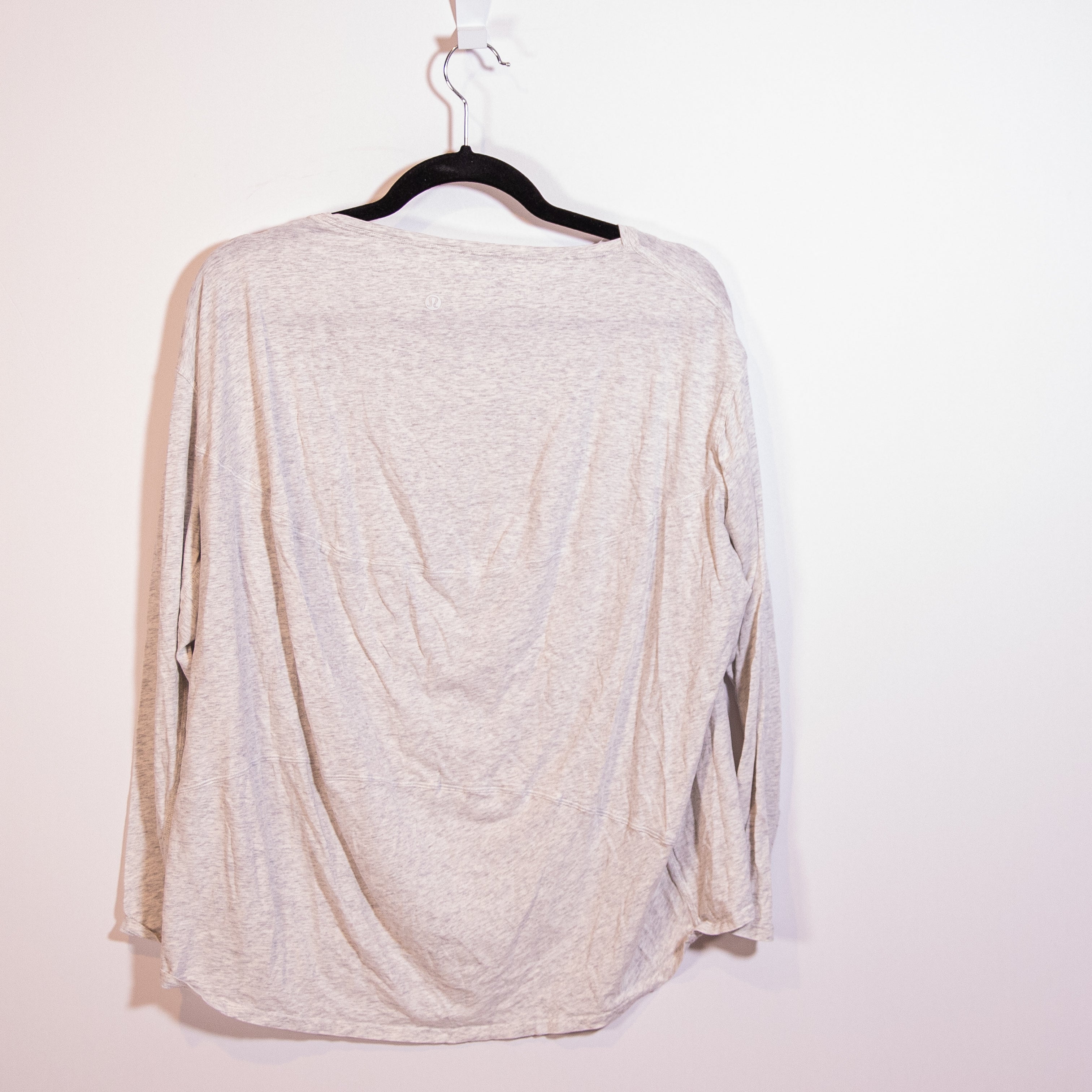 Lululemon Back in Action Long-Sleeve Shirt Heathered Core Ultra Light Grey 8