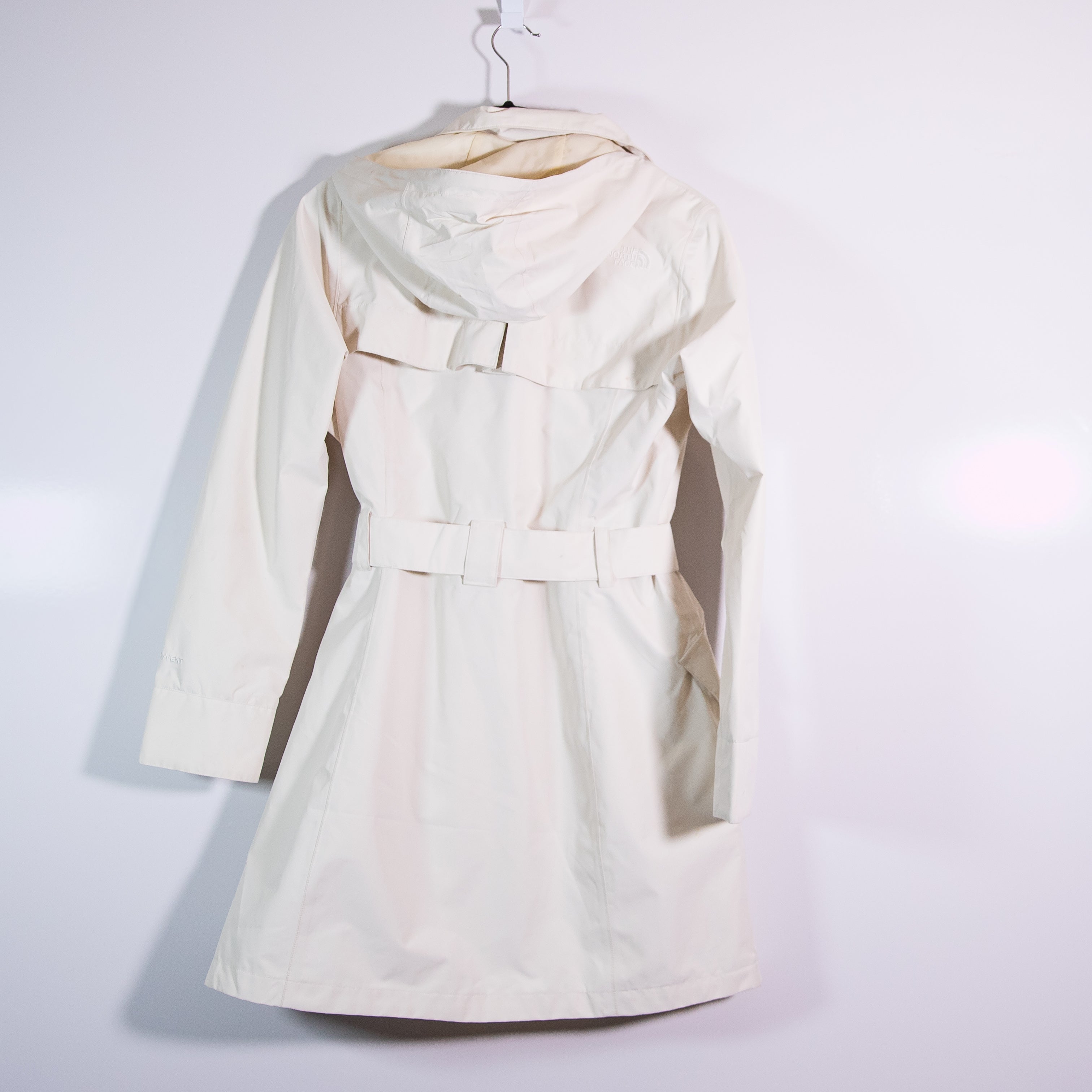 The North Face Women's Stella Grace Zipper Snap Button Hooded Trench Coat Jacket