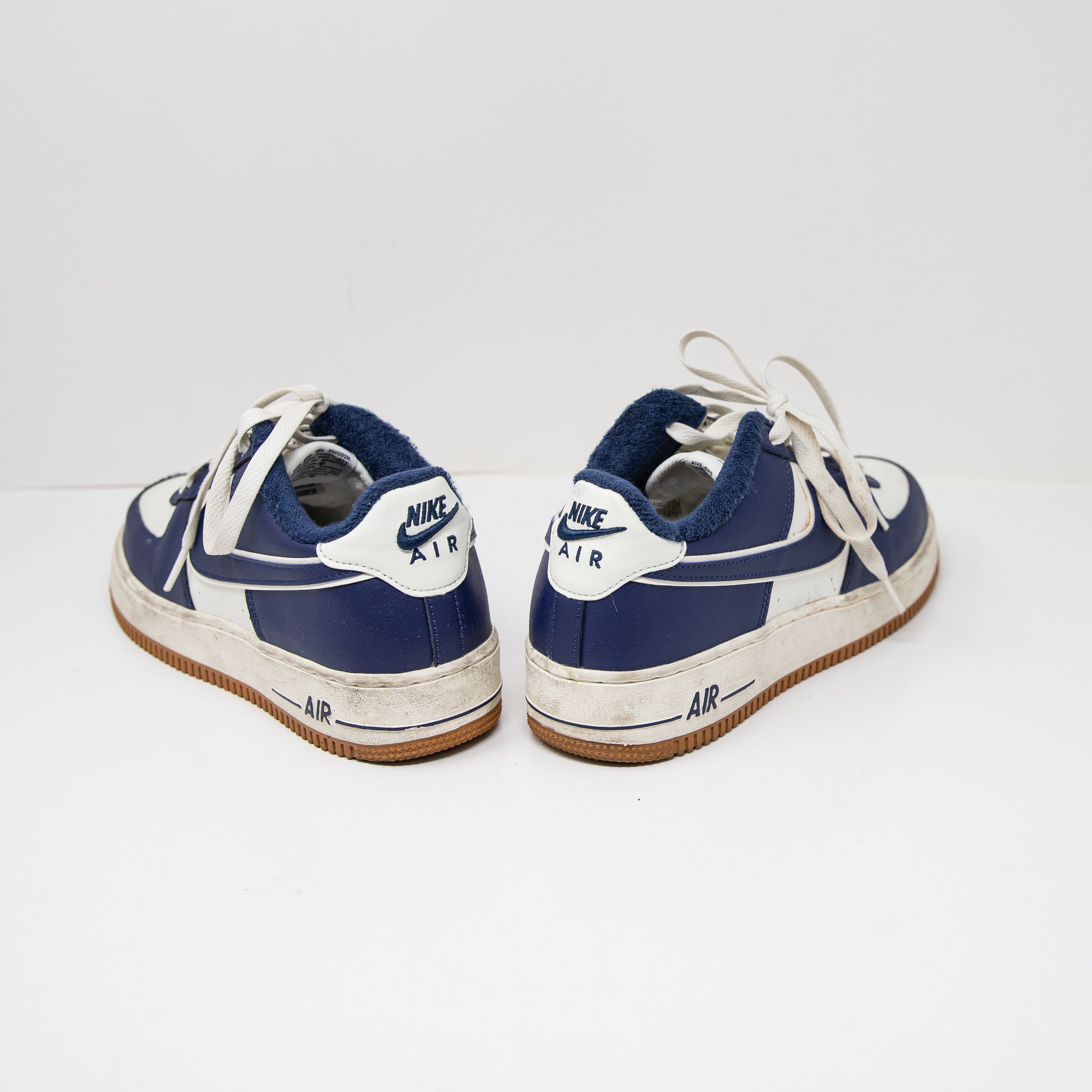 Nike Youth Air Force 1 Low '07 LV8 College Pack Midnight Navy Blue Sneakers 7Y