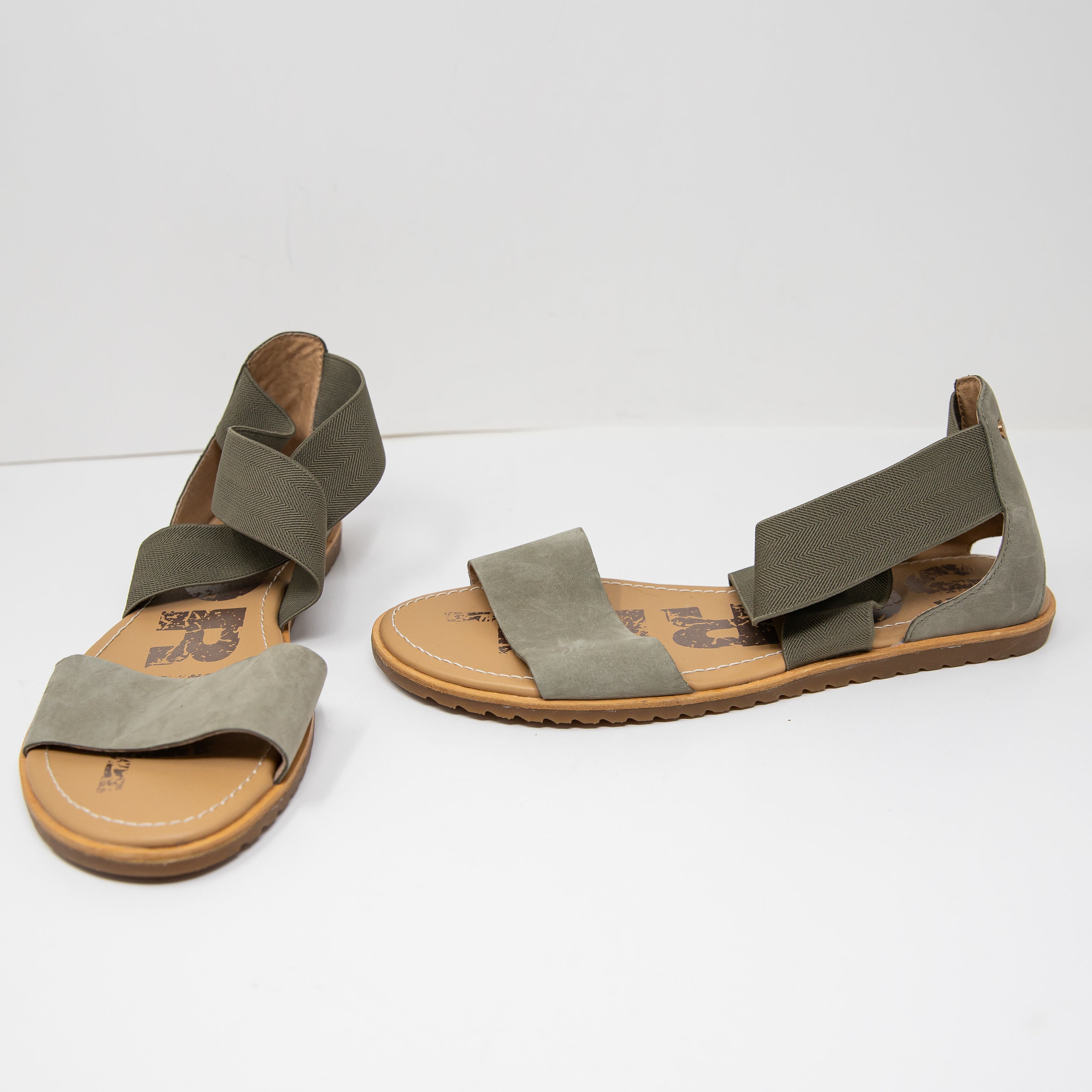 NEW Sorel Women's Ella Genuine Suede Leather Open Toe Casual Strappy Sandals 9.5