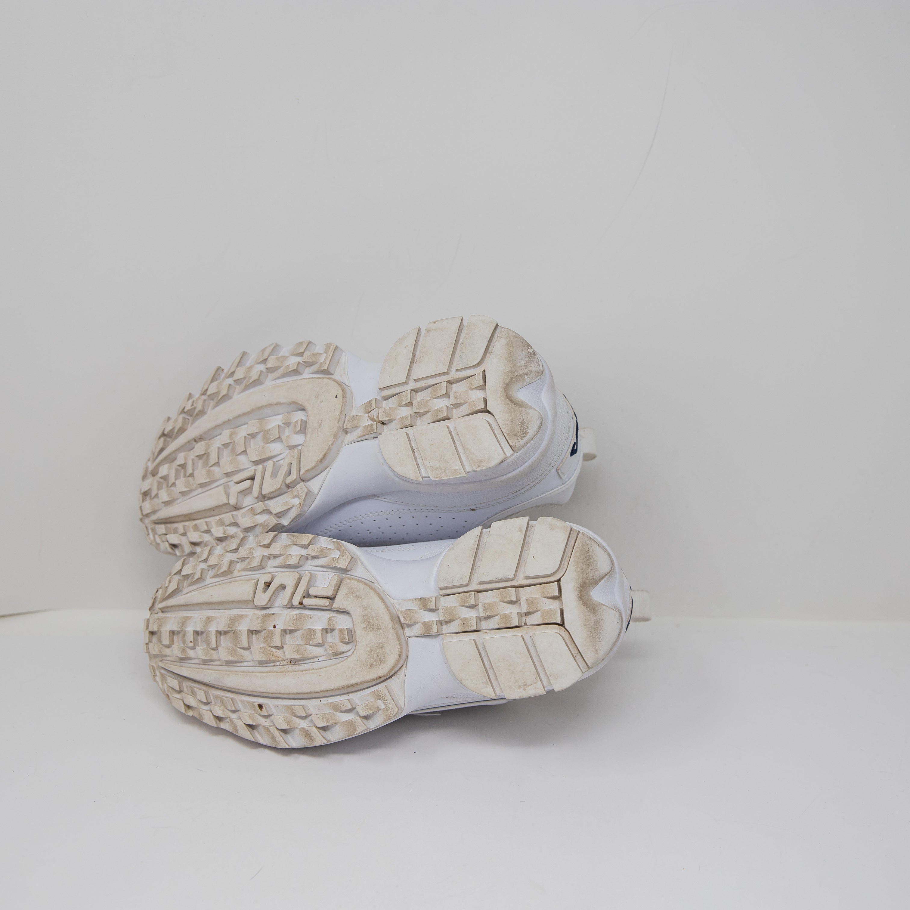 Fila Women's Nicondi Leather Low Top Chunky Sole Lace Up Sneakers Shoes White 7