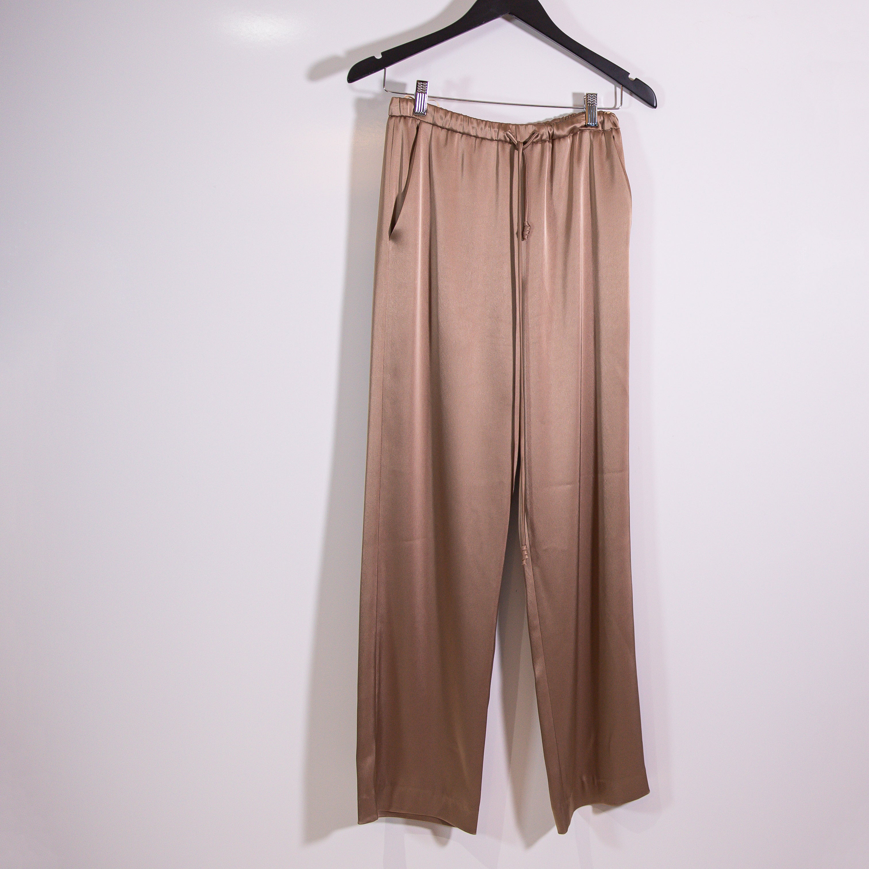 Nanushka Tupsa Mid Rise Straight Leg Trouser Pants Sandstone Neutral XS