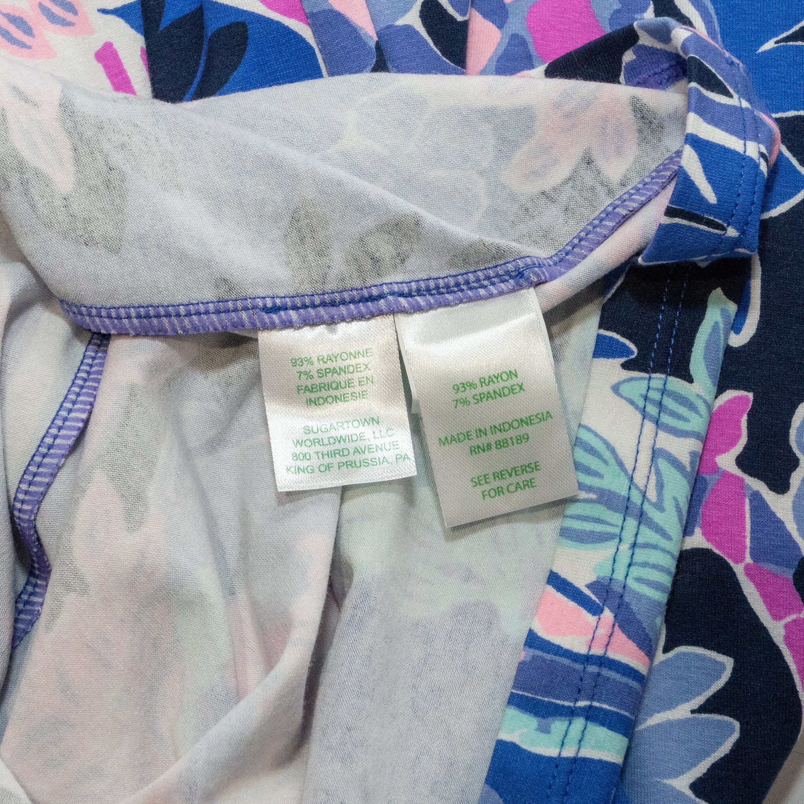 Lilly Pulitzer Melli Iris Blue Giraffe Park Print Pattern Mini Shift Dress L