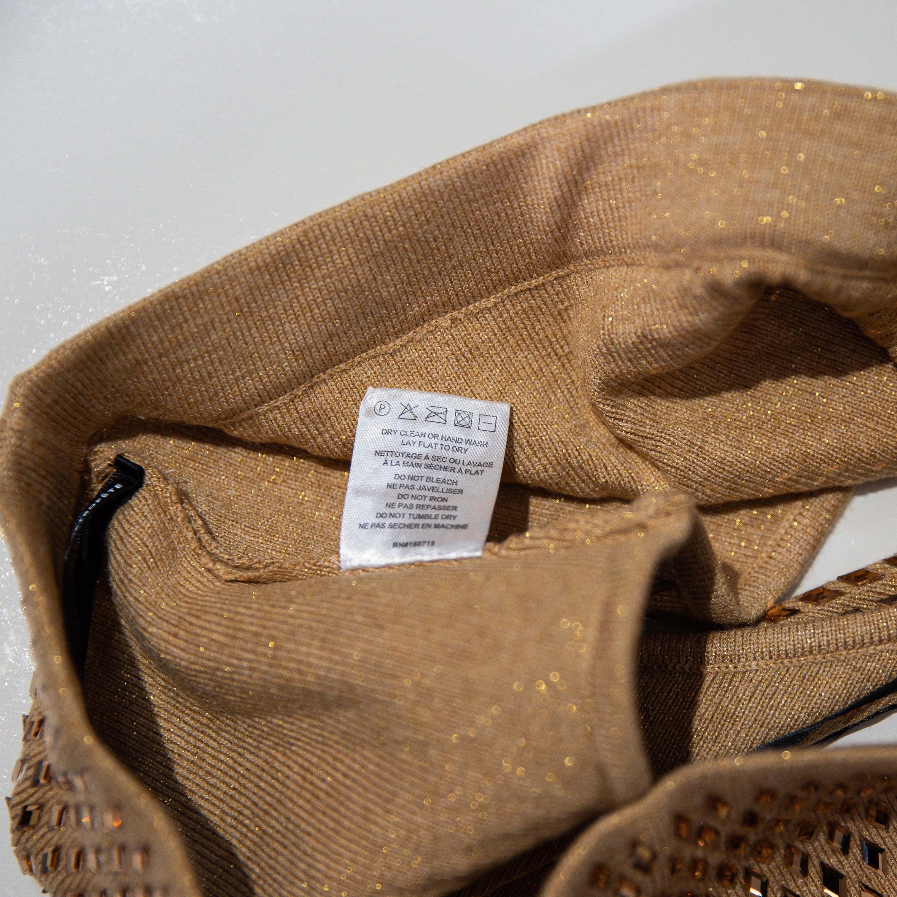 NEW Retrofete Tru Crystal Jewel Diamond Embellished Knit Stretch Micro Shorts M