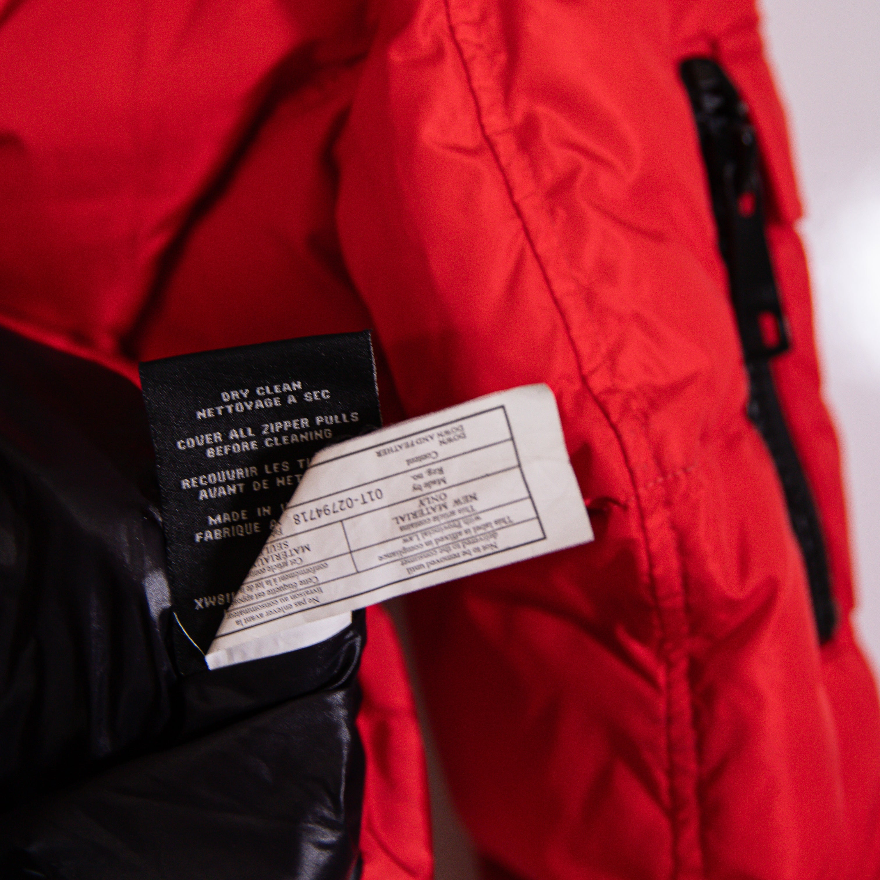 SAM. Freestyle Water Resistant Down Quilted Puffer Full Zip Jacket Coat Red L