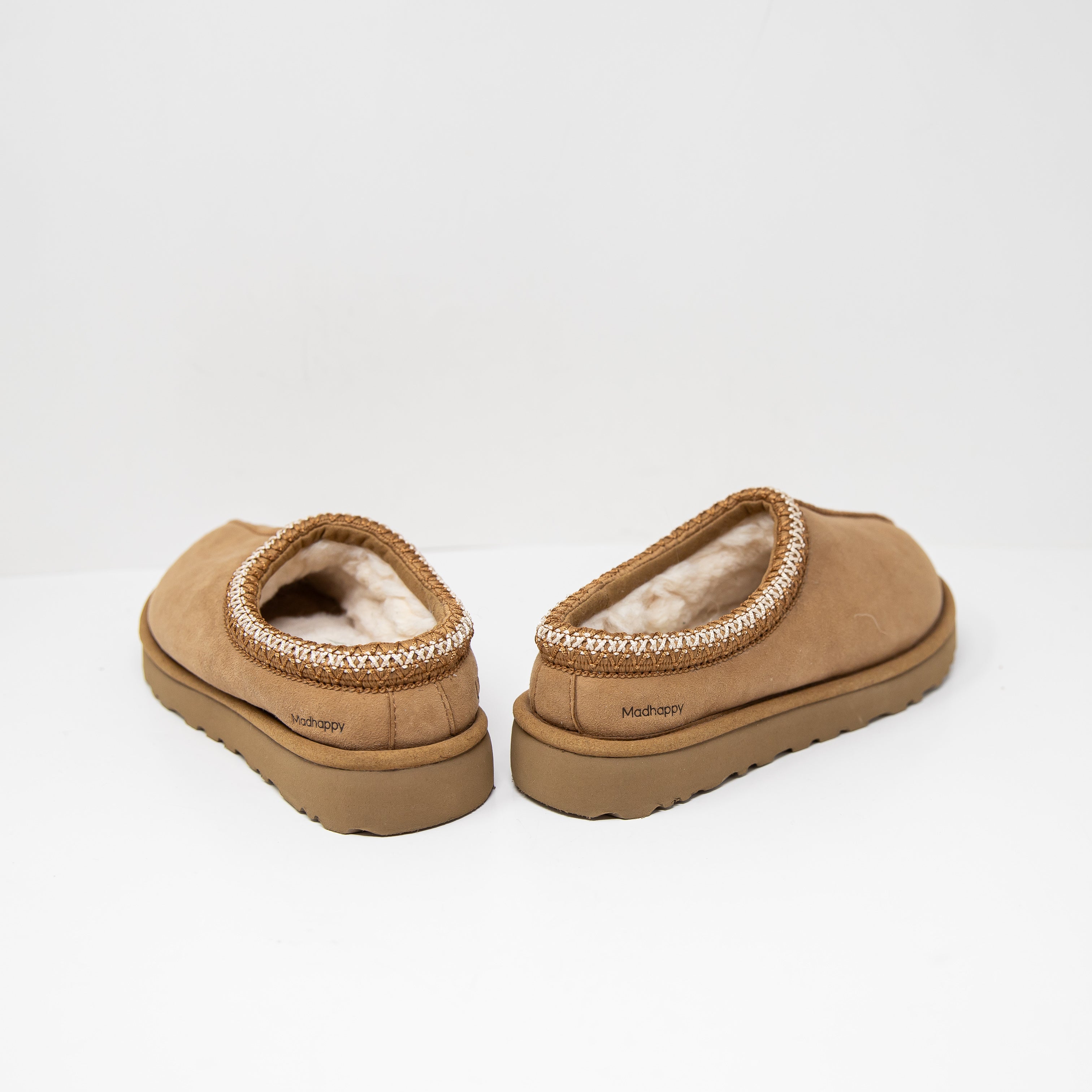 NEW Ugg x Madhappy Tasman Suede Shearling Lined Low Slip On Shoes Chestnut 6