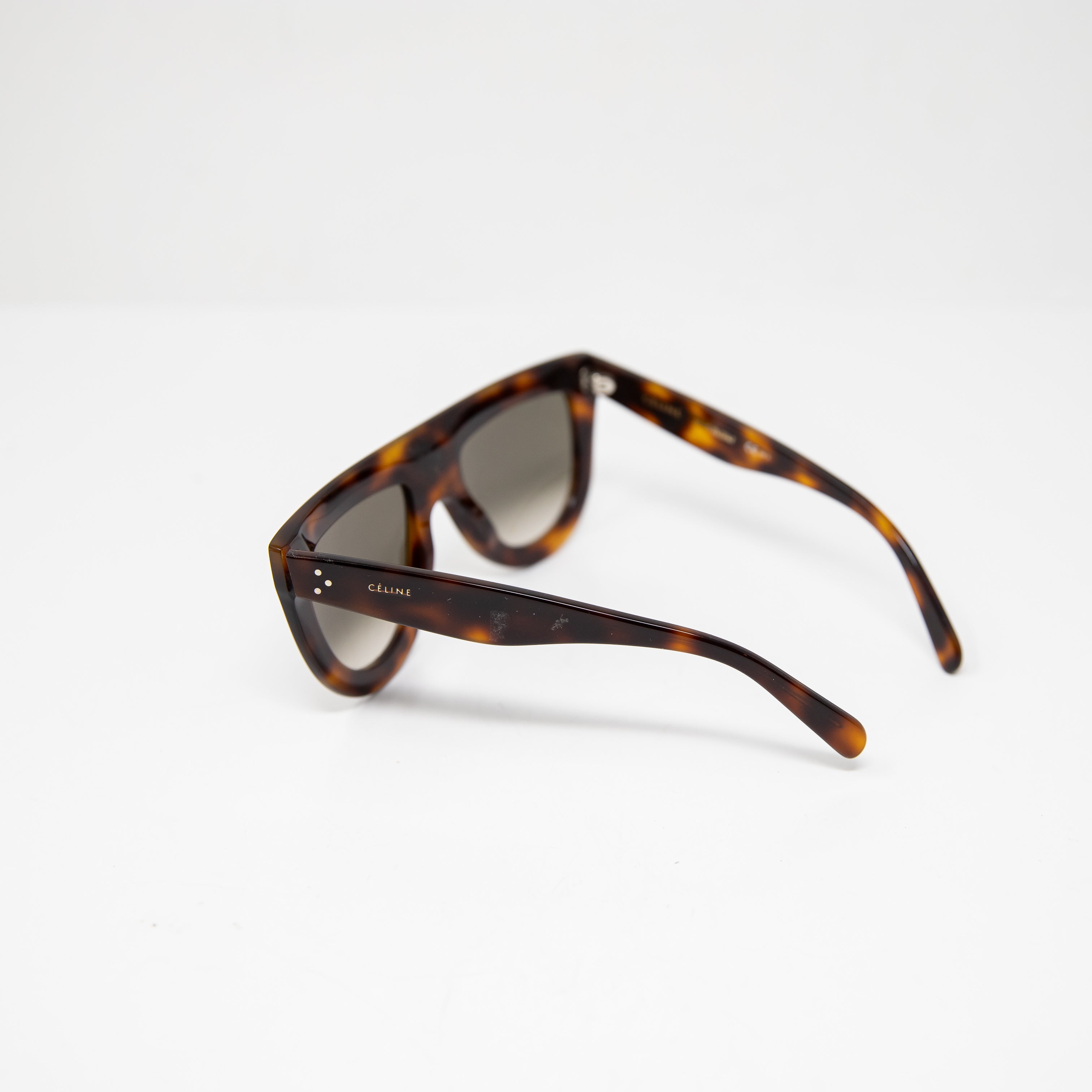 Celine 41398/S 05L Havana Andrea Aviator Tortoise Shell Sunglasses Brown Lens 