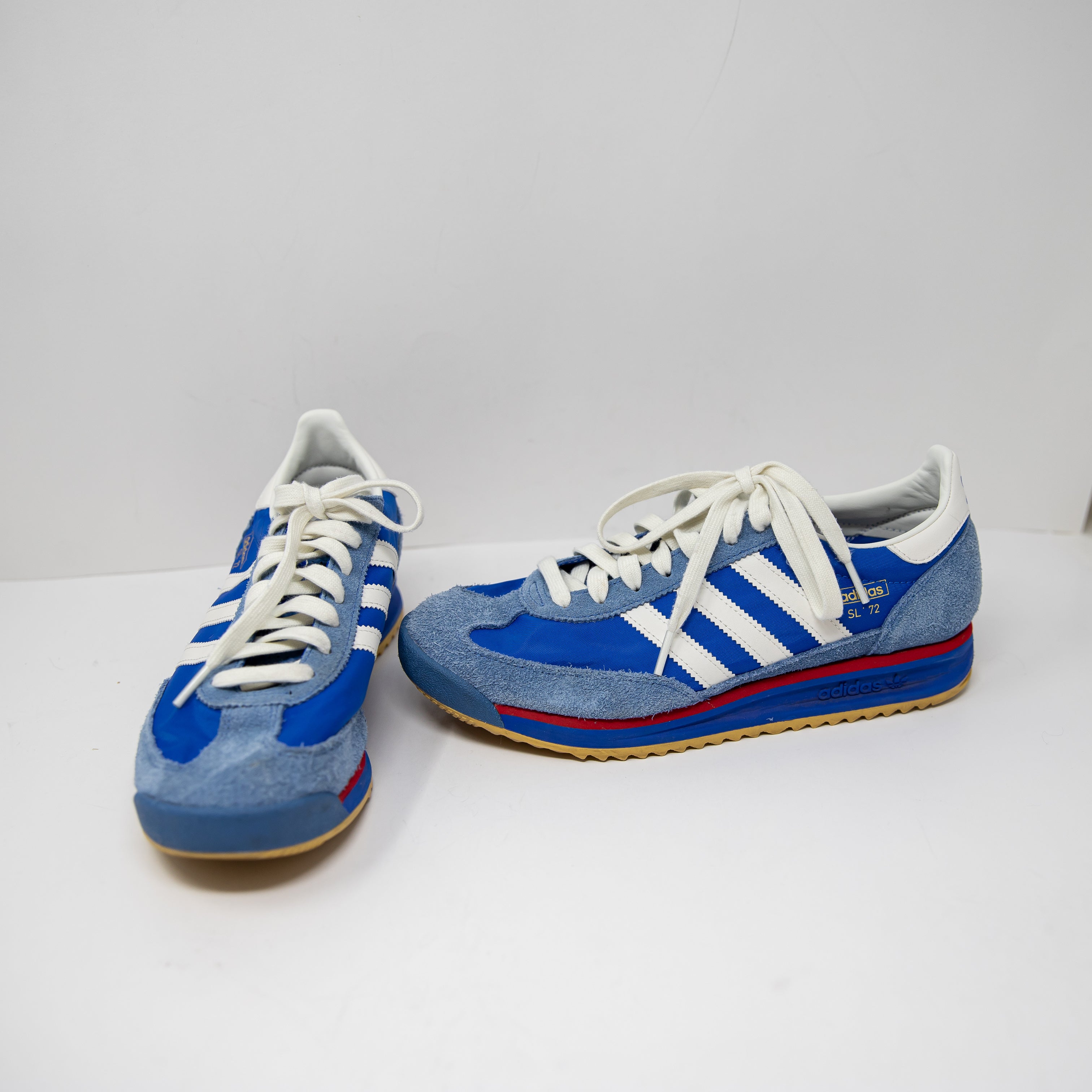 Adidas Men's Lifestyle SL 72 RS Low Top Lace Up Sneakers Shoes Blue Core White