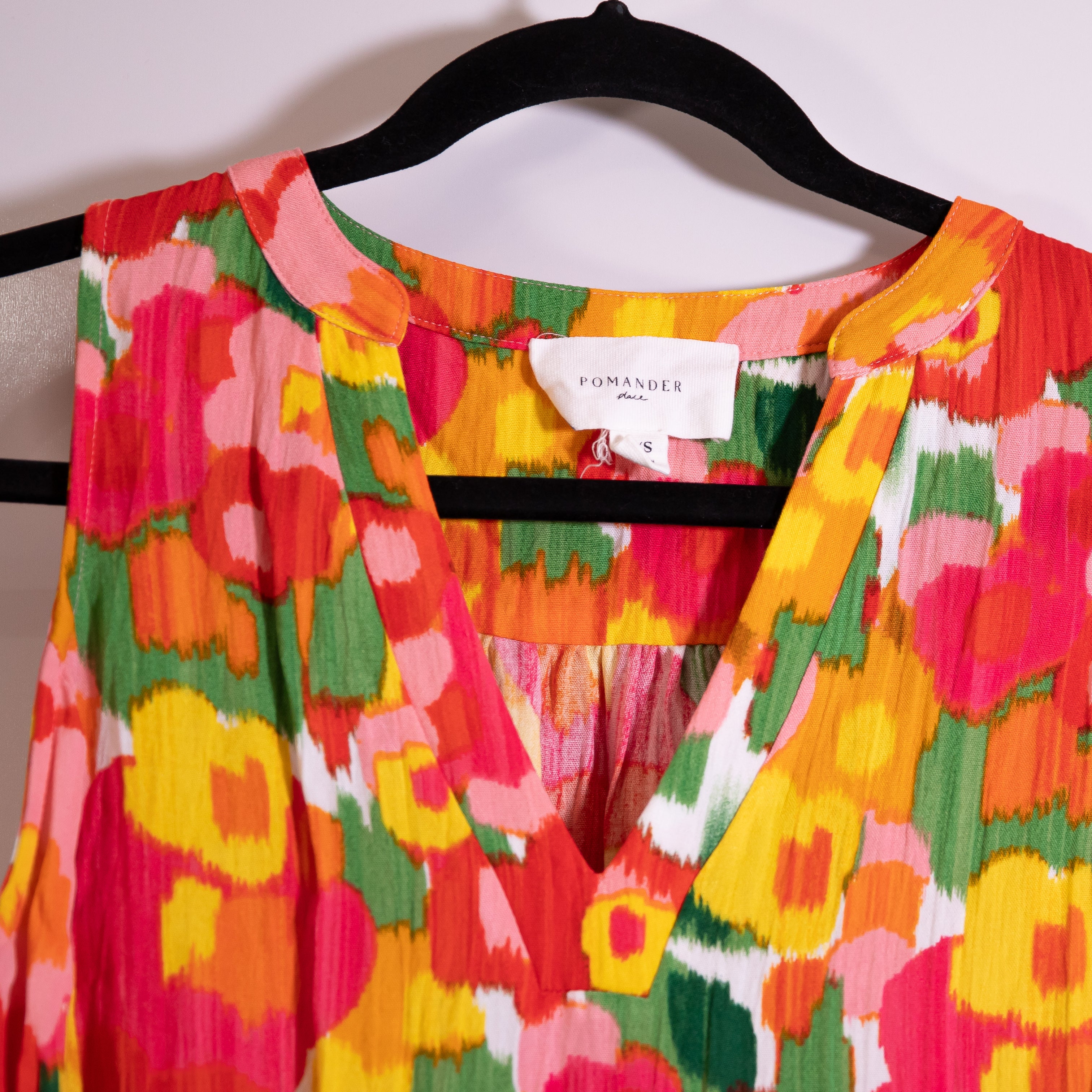 Pomander Place Tuckernuck Kenzo Magnolia Floral Print Pattern Tiered Mini Dress