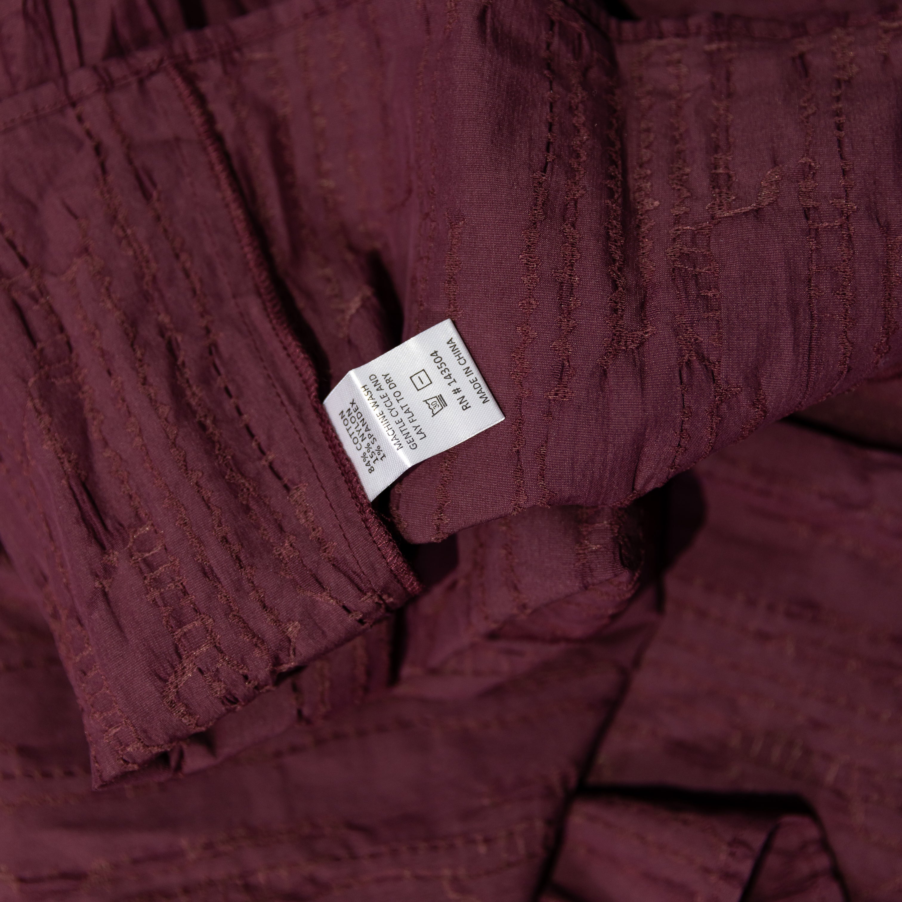 NEW Marie Oliver Sasha Pull On Stretch Waist A Line Midi Skirt Merlot XS