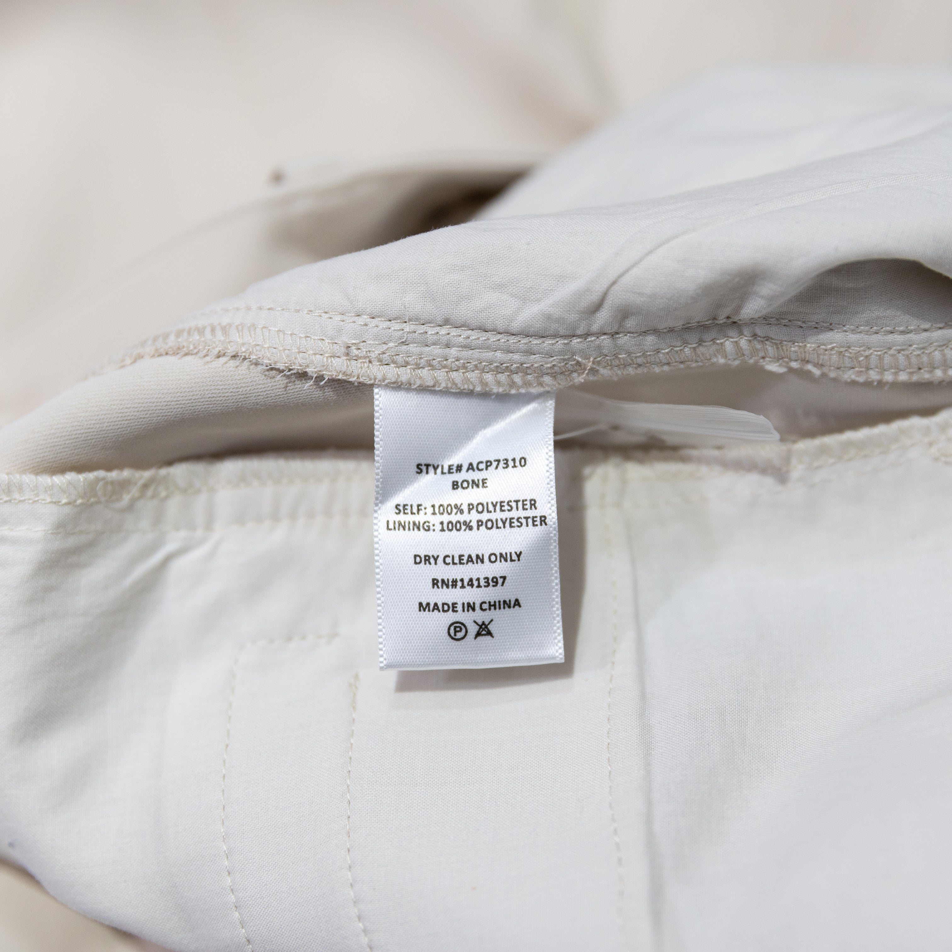 NEW ASTR The Label Denison Pleated Cargo Straight Leg Trouser Pants Bone Medium
