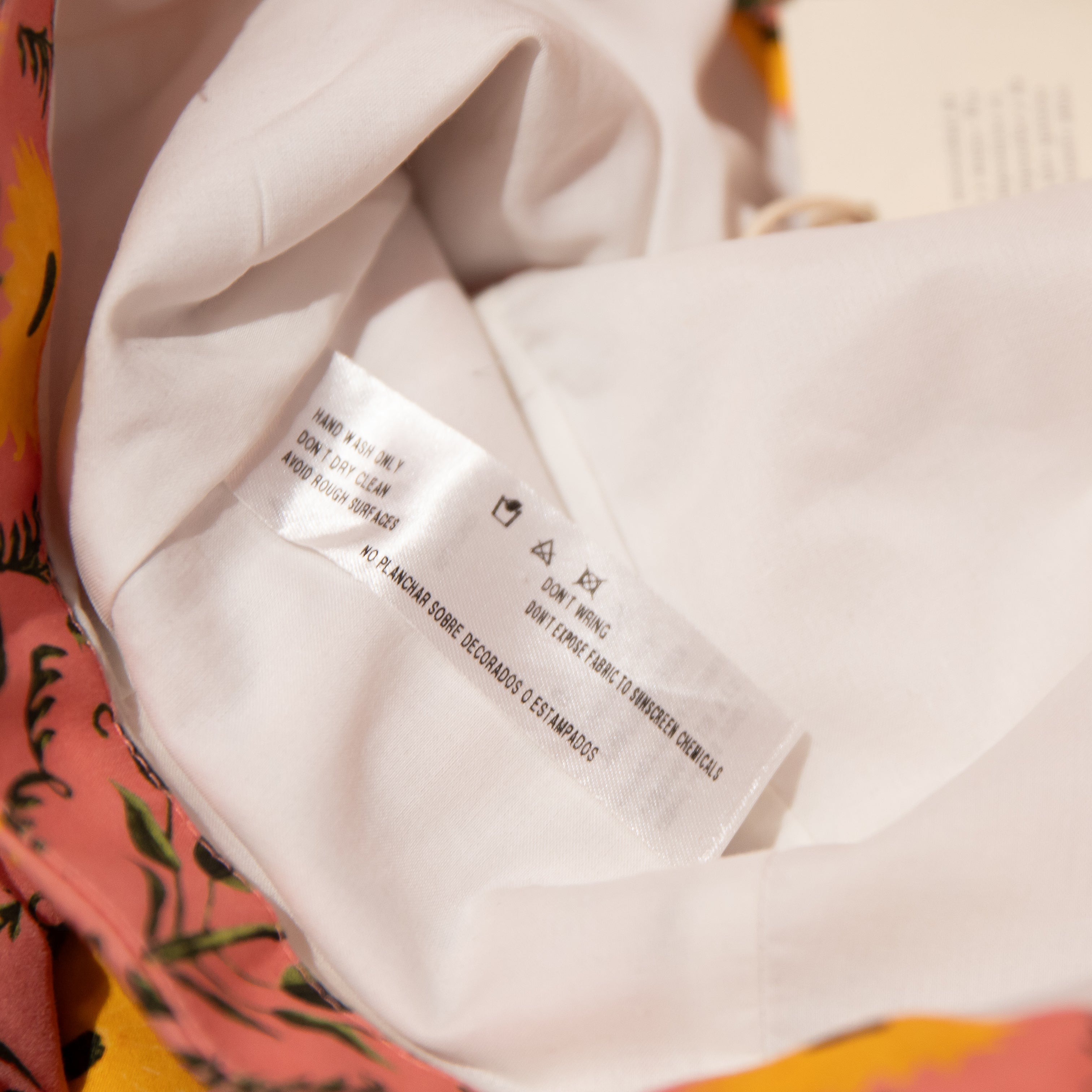 NEW Agua Bendita Bambu Agua Cotton Poplin Puff Sleeve Crop Top Blouse Multicolor