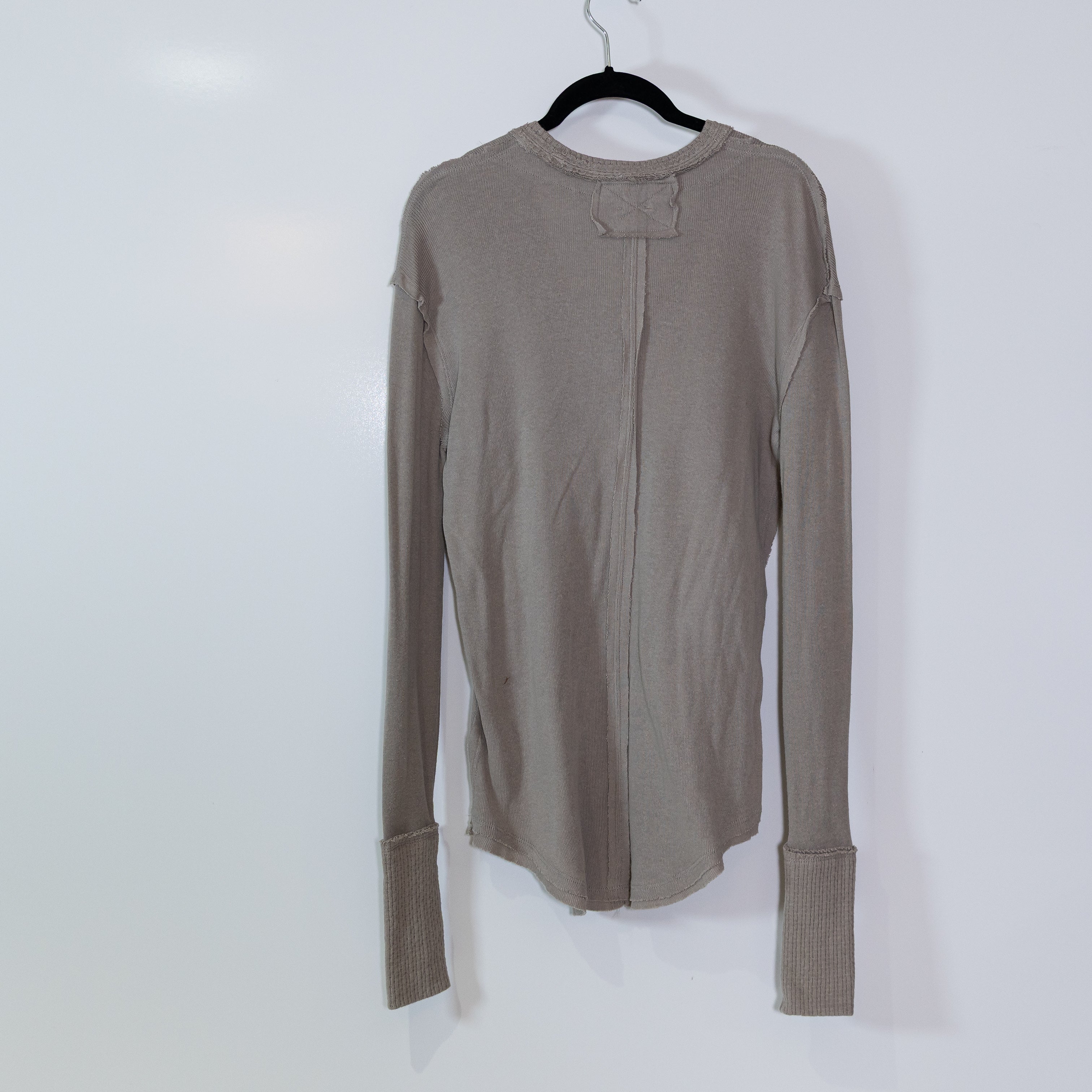 NEW Free People Colby Cotton Blend Scoop Neck Long Sleeve Pullover Sweater Small