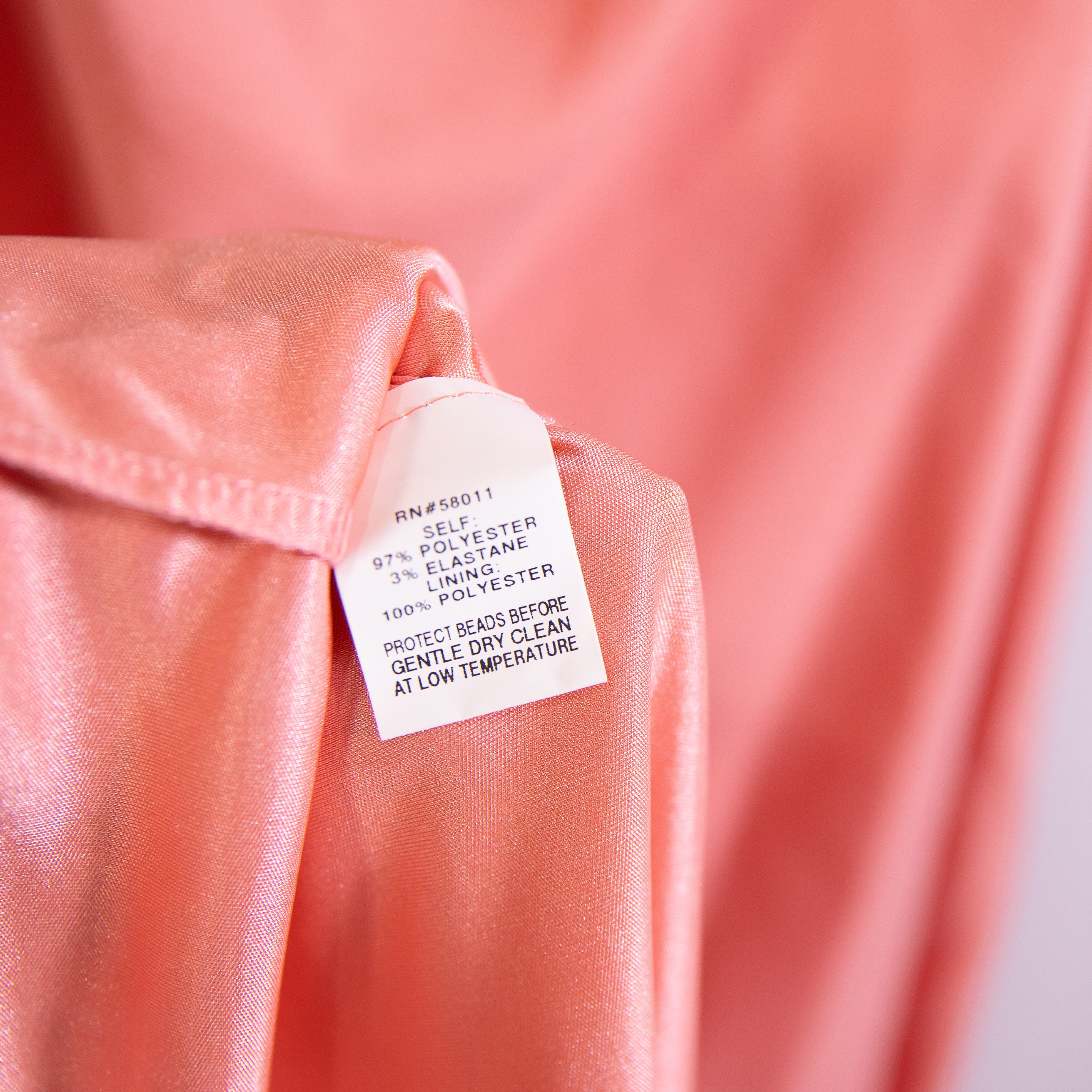 NEW David Meister Crepe Draped Ruched One Shoulder Crystal Jewel Dress Sorbet 4