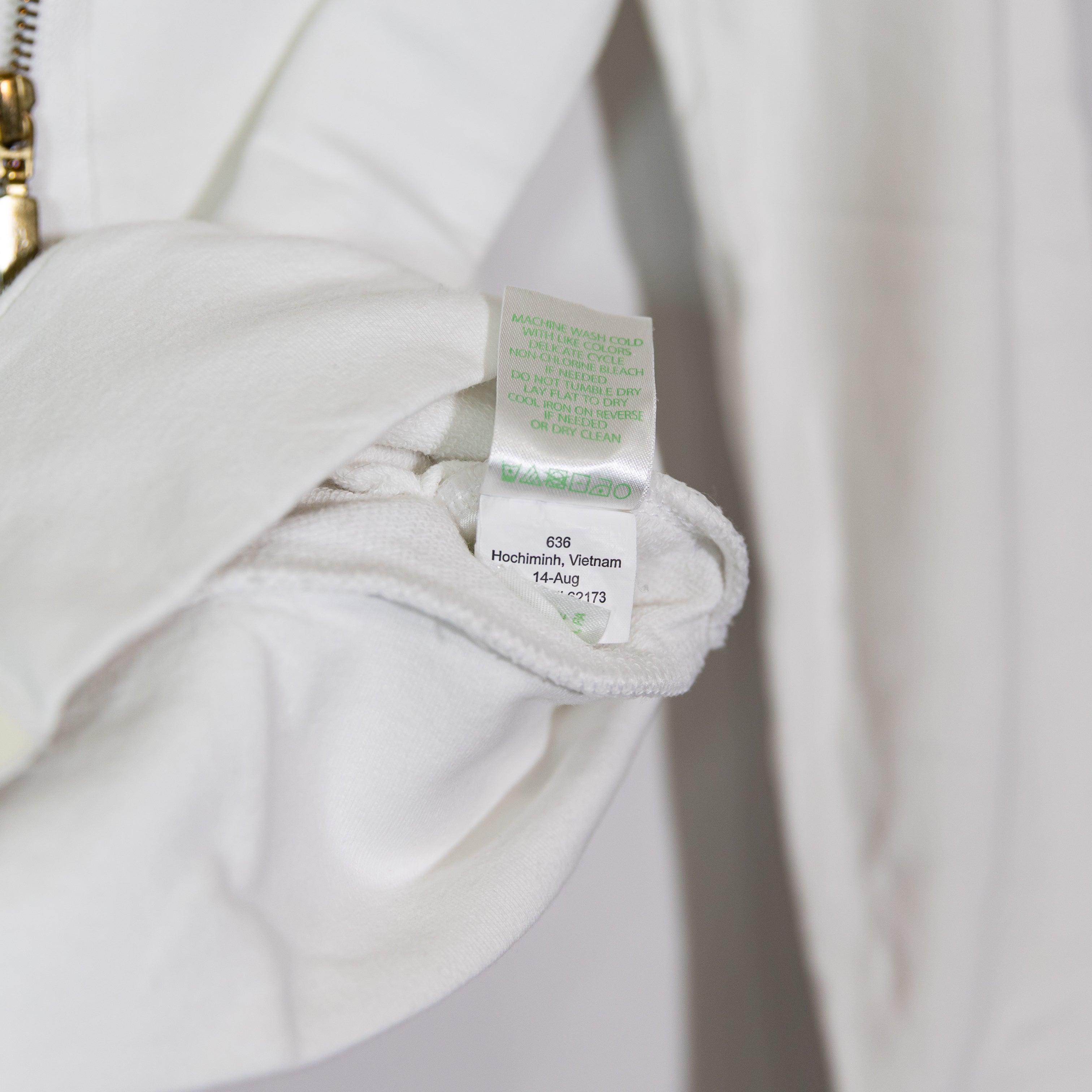 Lilly Pulitzer Women's Cotton Stretch Knit Full Zip Jacket Solid White XS