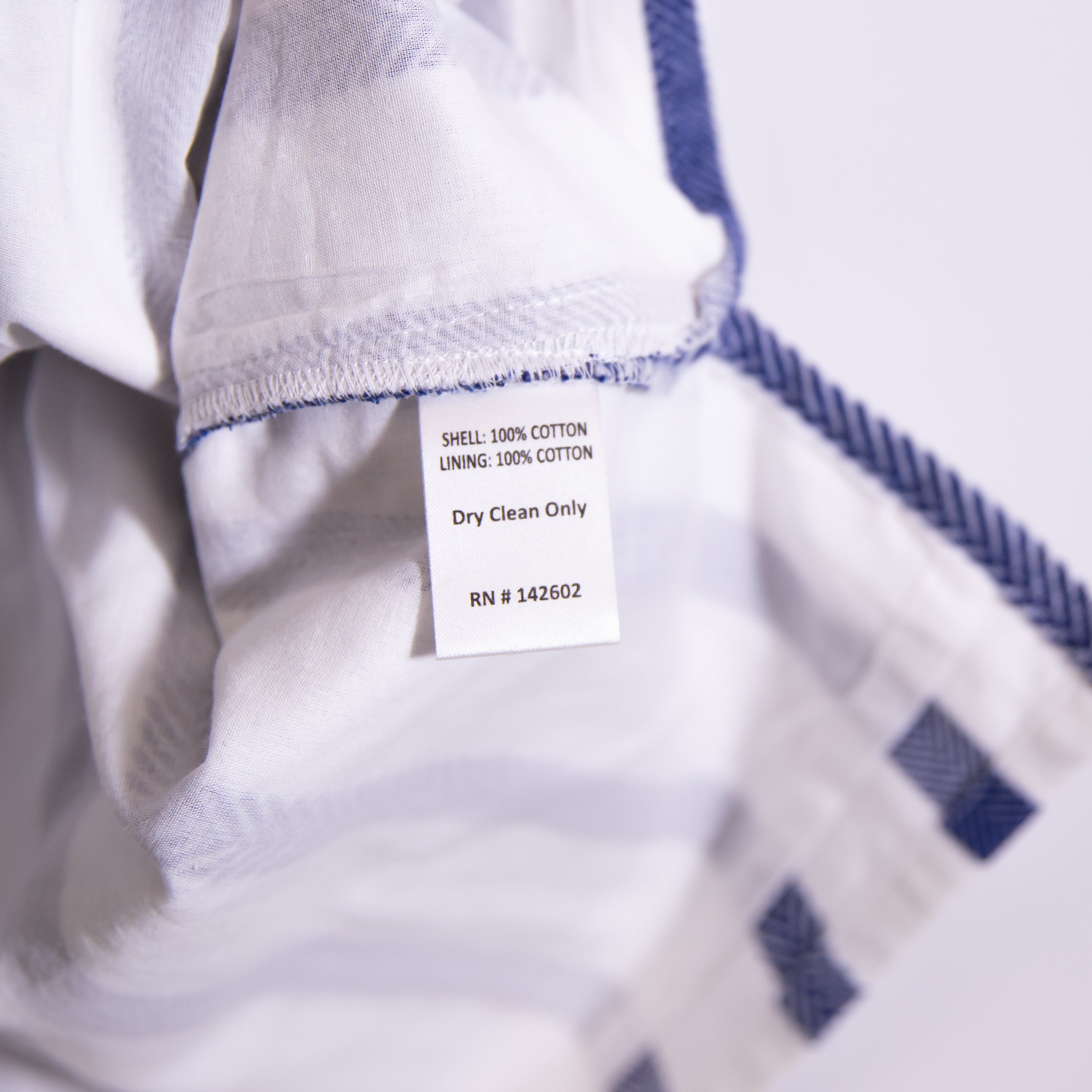 Sail To Sable Sleeveless Classic V Neck Pullover Tunic Mini Dress Blue White XS