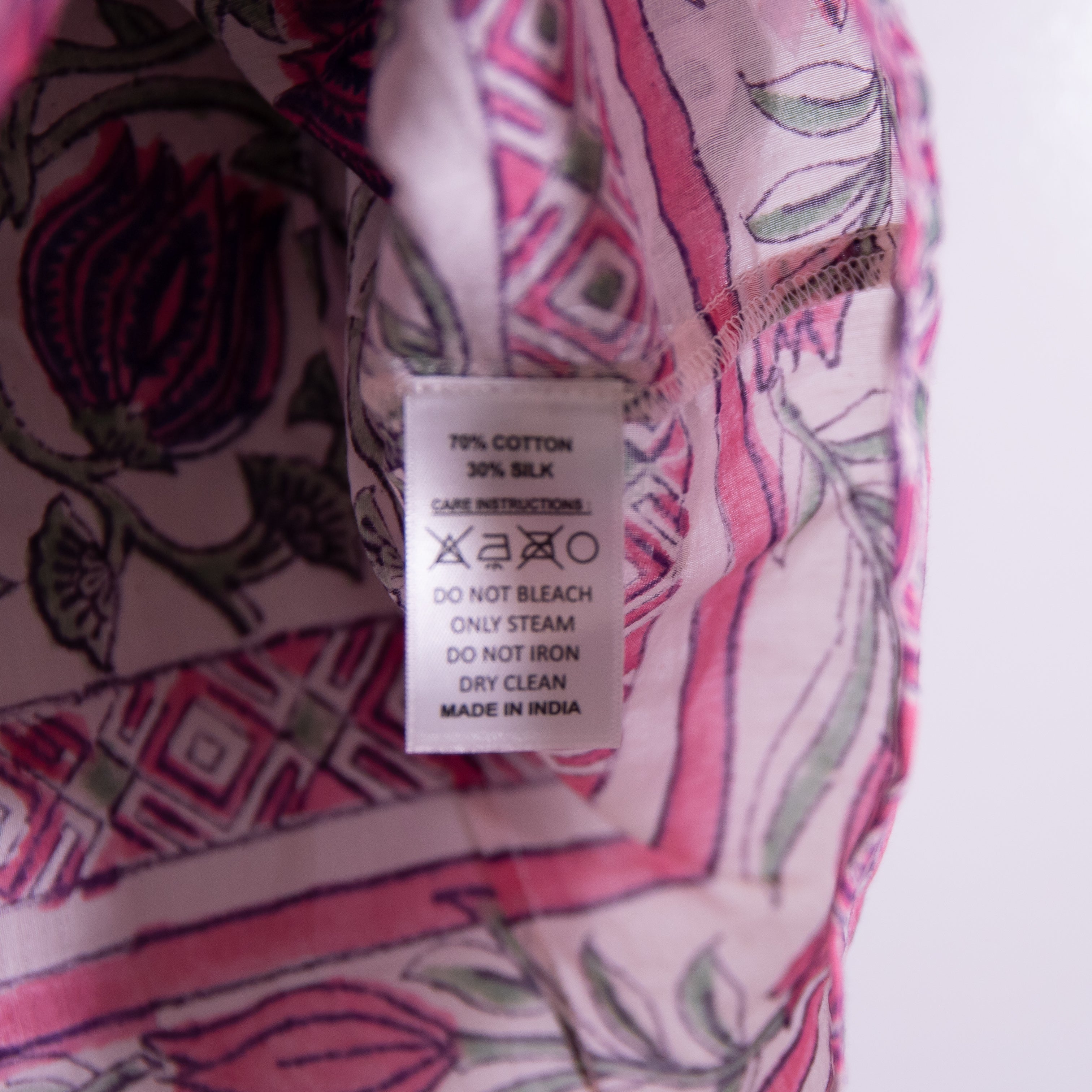 Alicia Bell Kiara Cotton Silk V Neck Ruffle Short Sleeve Blouse Shirt Top Small