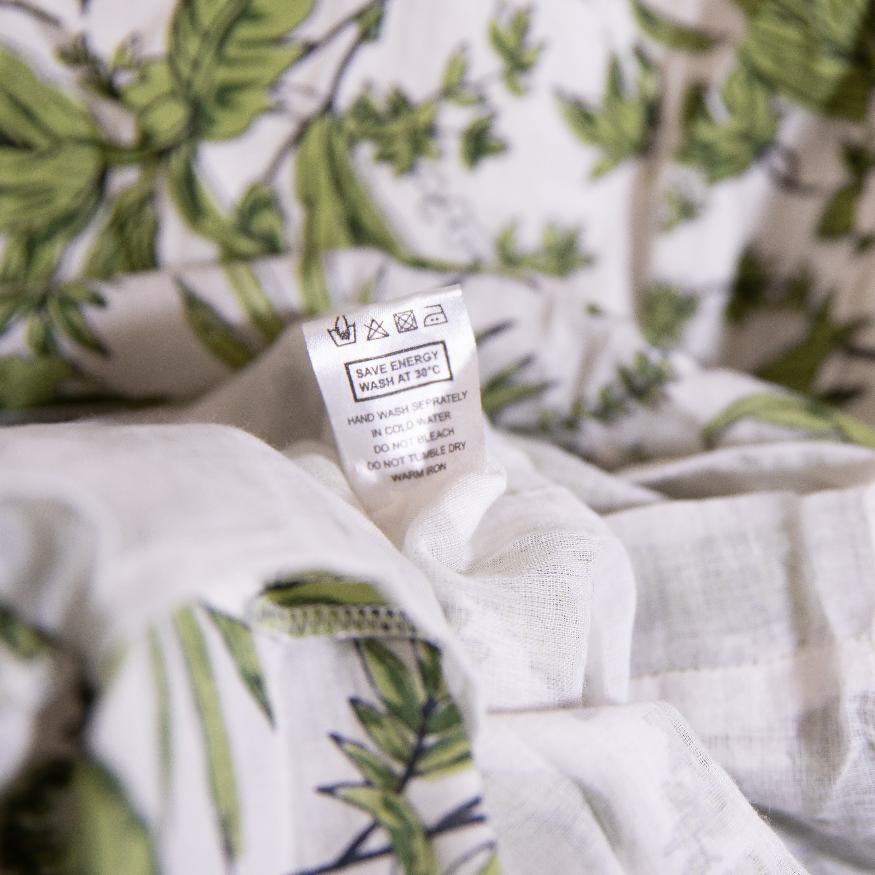 NEW Anna Cate Myers Green White Leaf Palm Frond Print Cotton Midi Dress XS