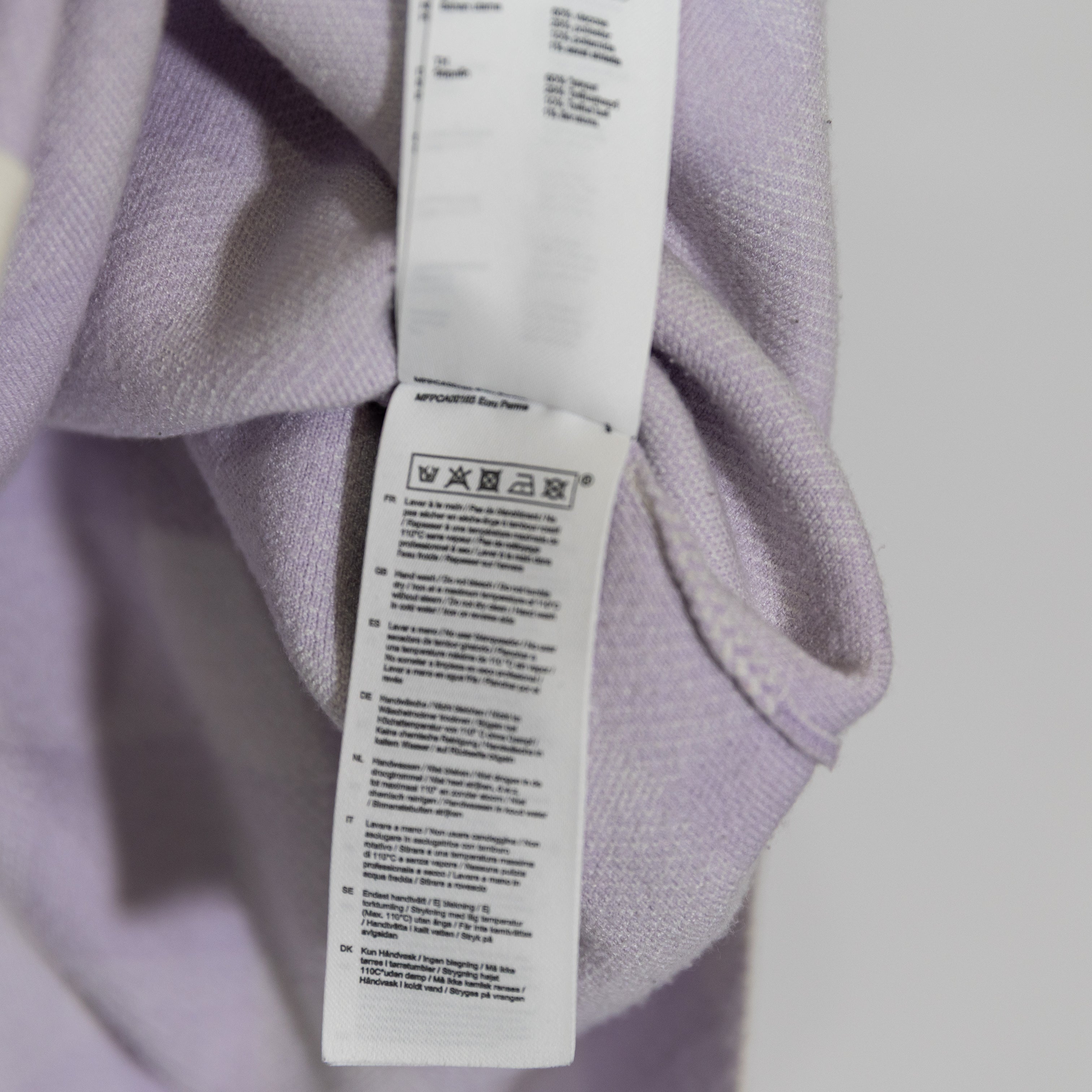 Maje Michael Long Sleeve Collared Snap Button Shirt Jacket Purple White Gingham