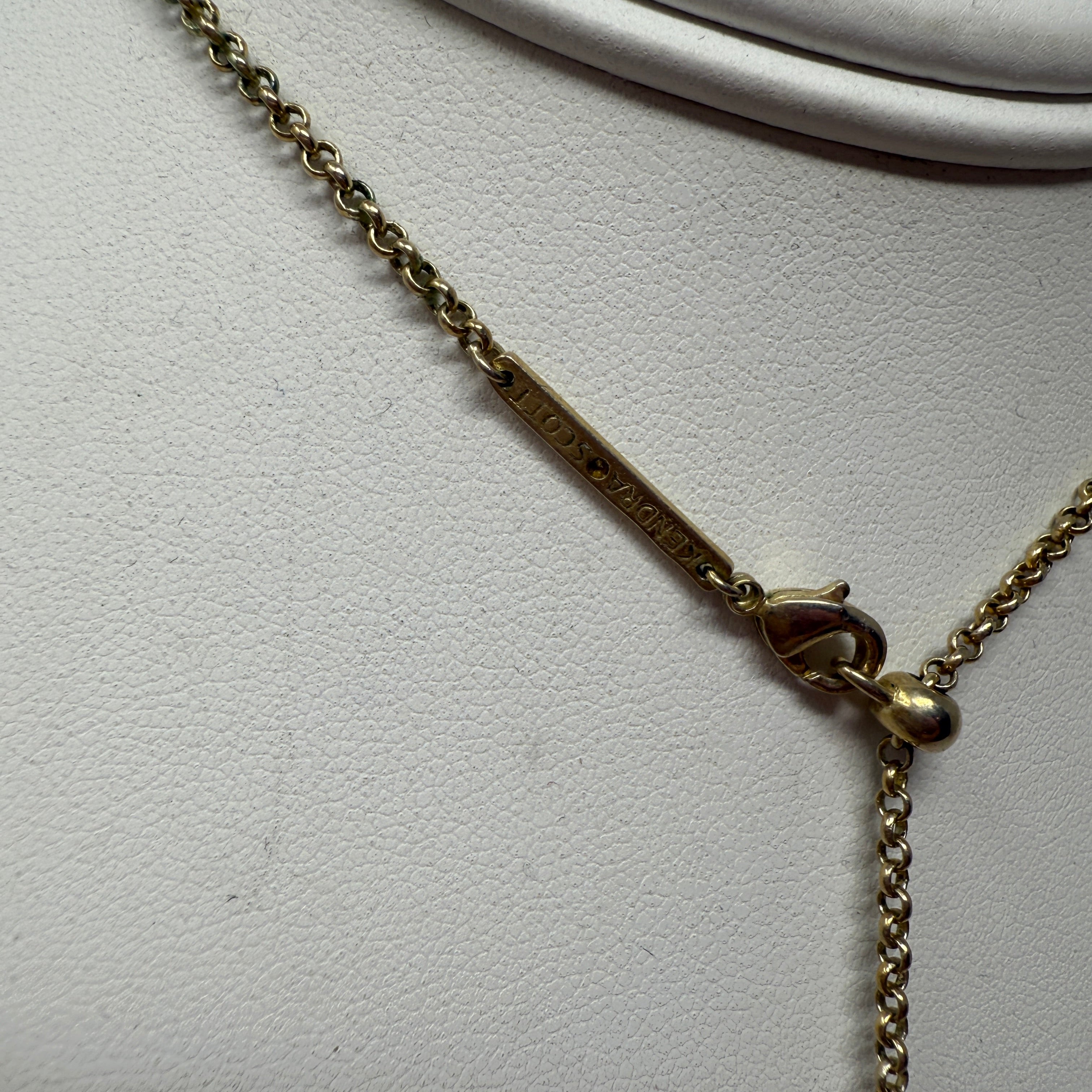 Kendra Scott Addison Adjustable Length 14k Yellow Gold Plated Choker Necklace'