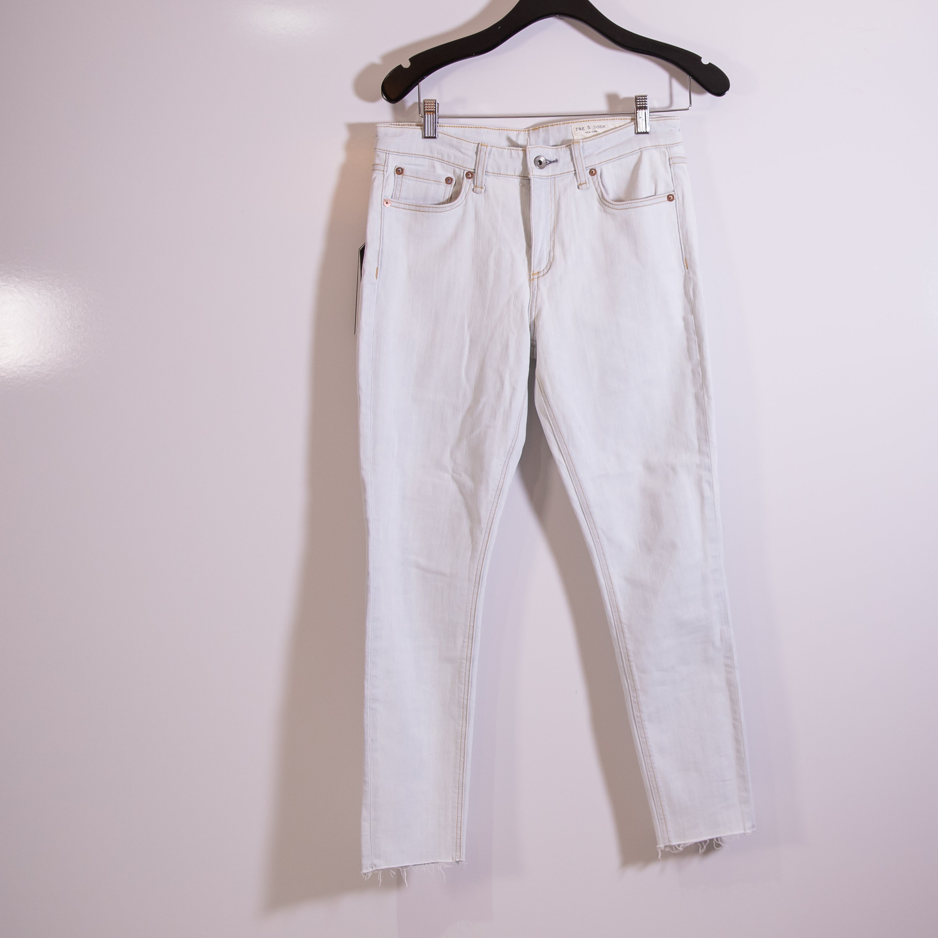 NEW Rag & Bone Cate Mid Rise Ankle Skinny Cotton Denim Jeans Ditch Plains Wash