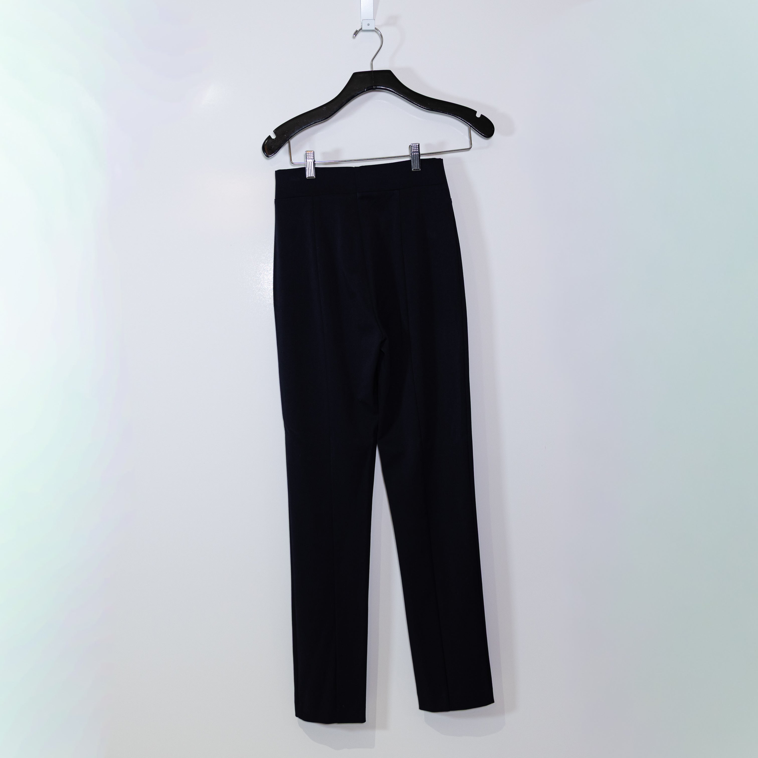 Favorite Daughter Collection Mid Rise Straight Leg Stretch Pants Night Sky Black