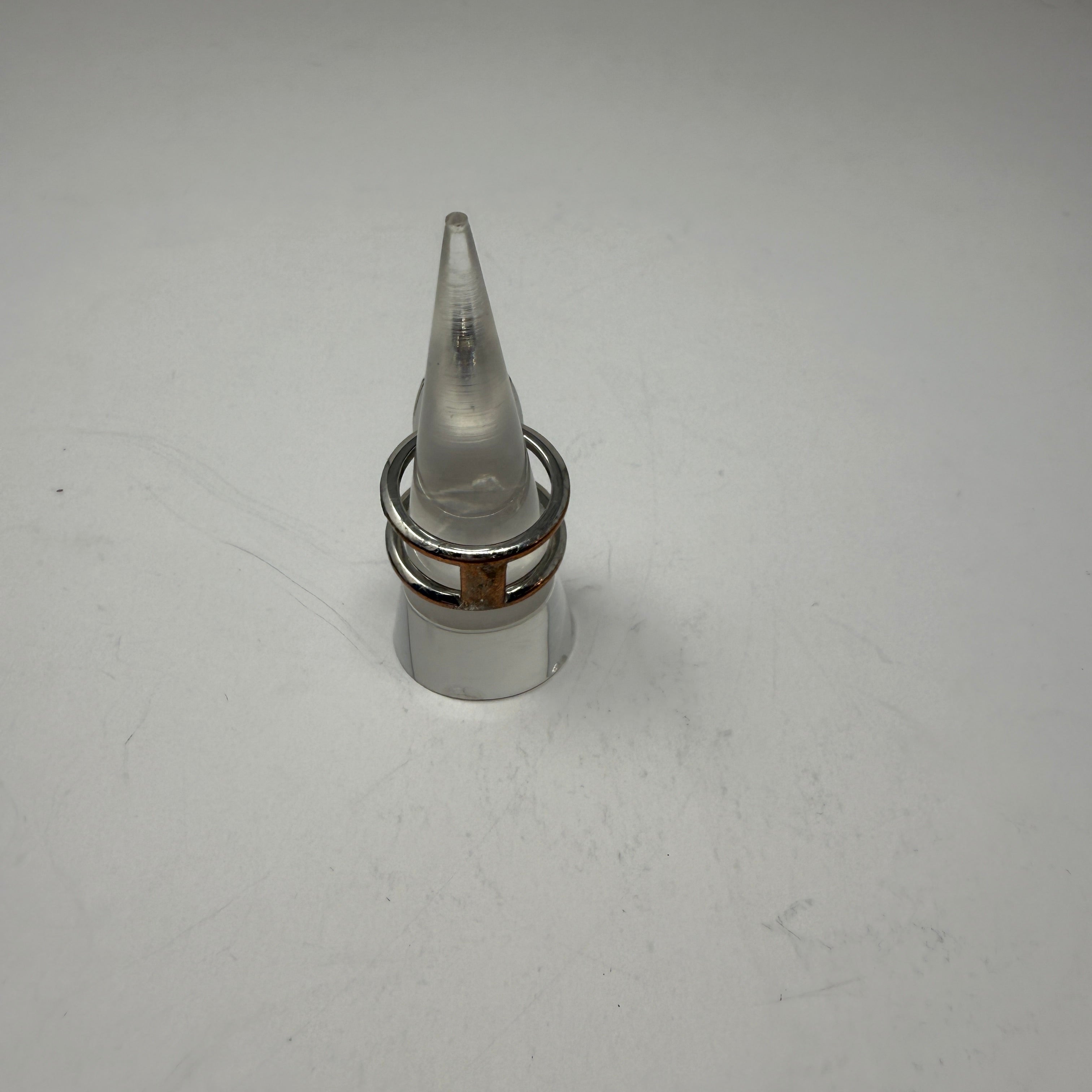 Kendra Scott Elyse Sterling Silver Double Band Ring Mother Of Pearl Stone 6.5