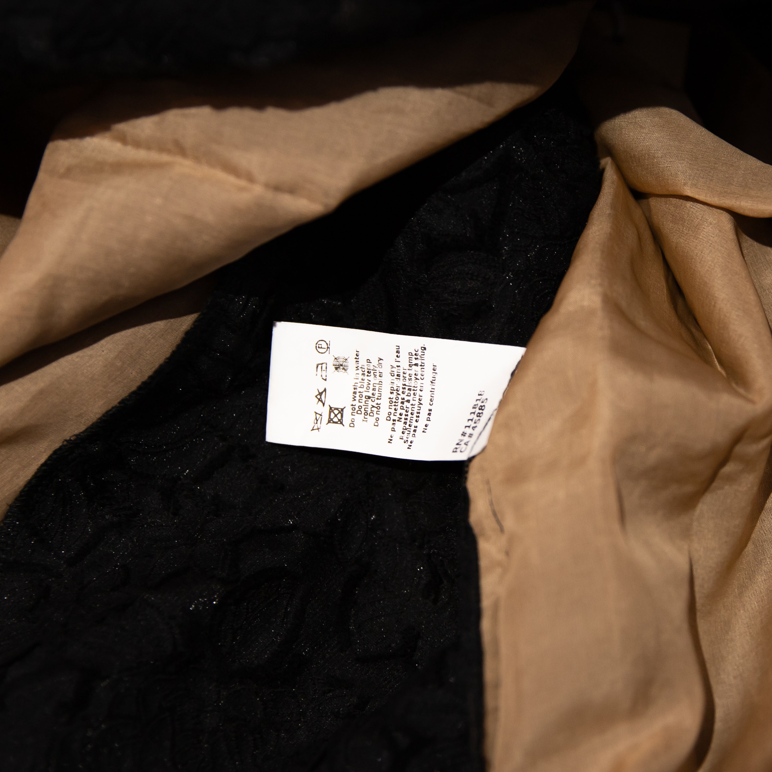 NEW Michael Kors Collection Made In Italy Cotton Silk Allover Floral Skirt Black