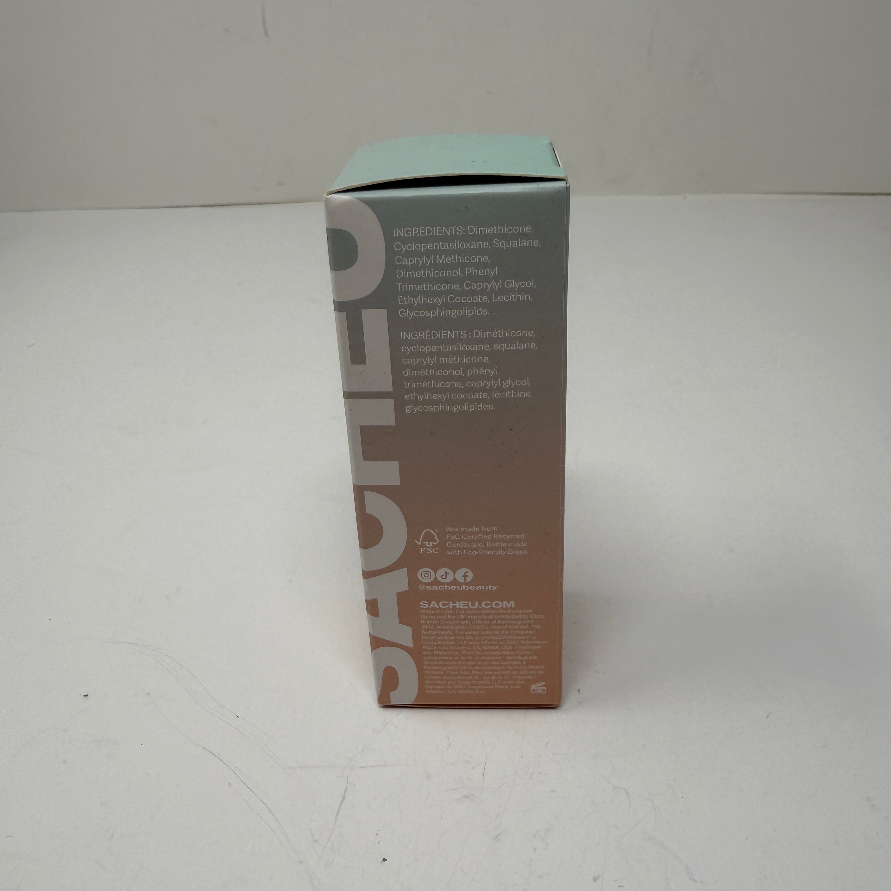 NEW Sacheu Slick Skin Gua Sha Face Serum Lotion Gel Full Size 1 fl oz / 30 ml