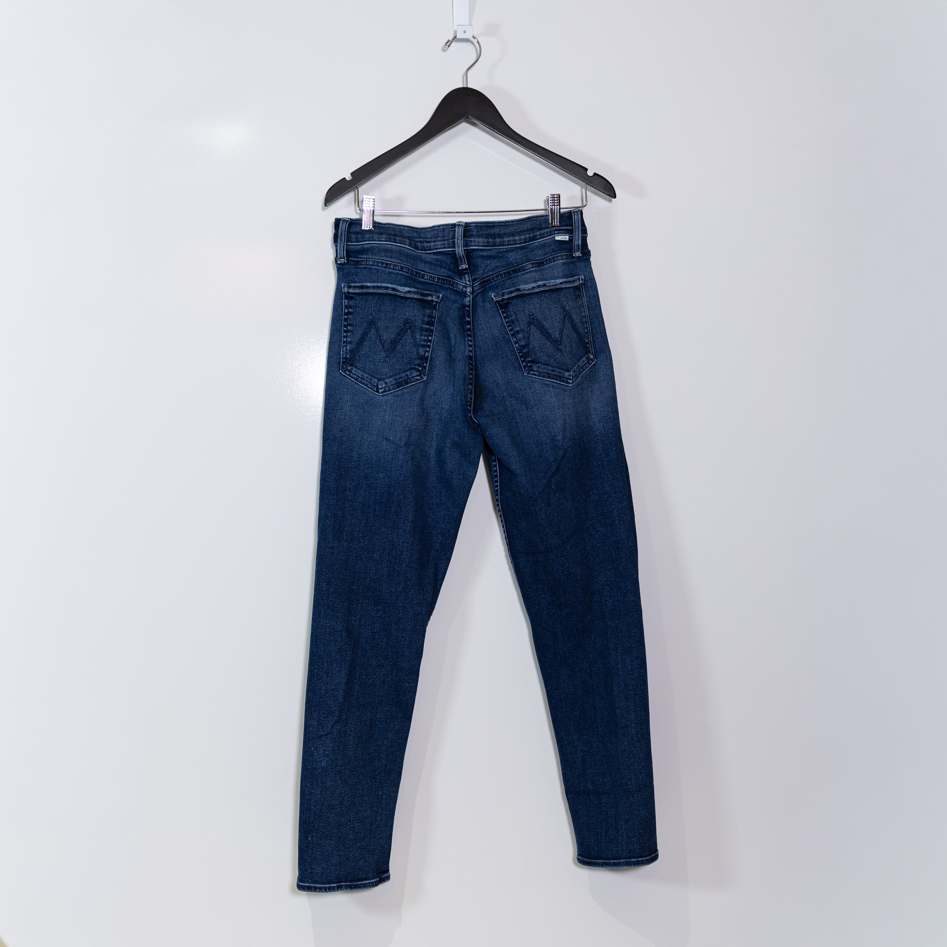 Mother Denim The Thrasher Flood Mid Rise Skinny Cotton C'est La Vie Wash Jeans