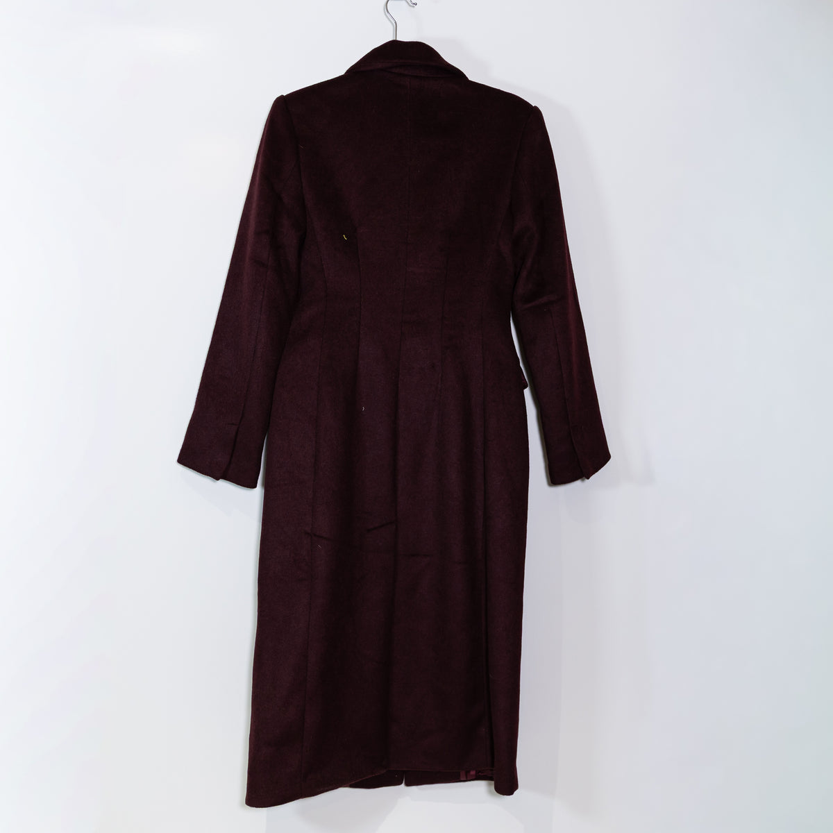 NEW Dynamite Manteau Wool Blend Button Down Pea Coat Jacket Persian Mulberry S