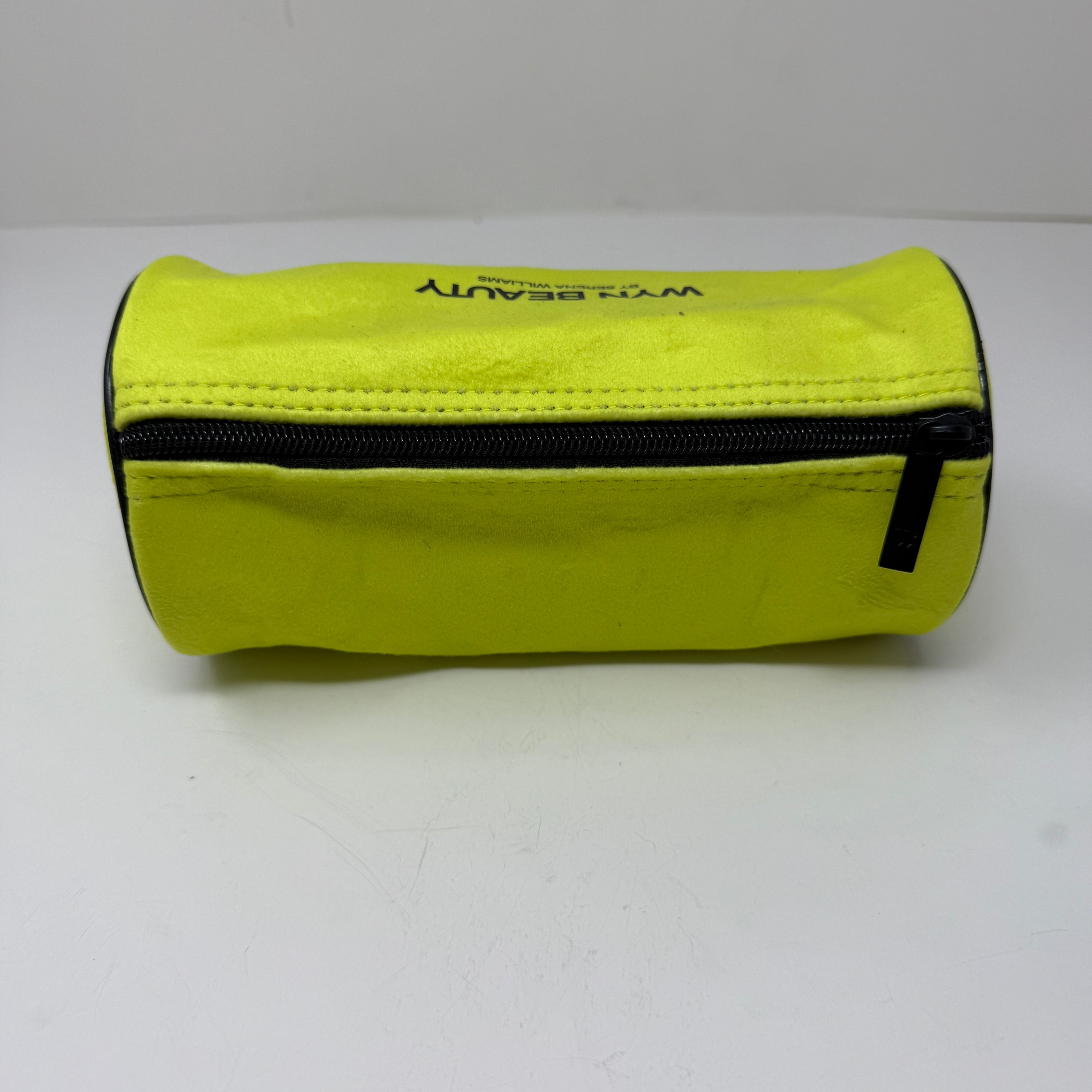WYN Beauty Tennis Ball Top Zip Makeup Travel Pouch Bag Purse Yellow
