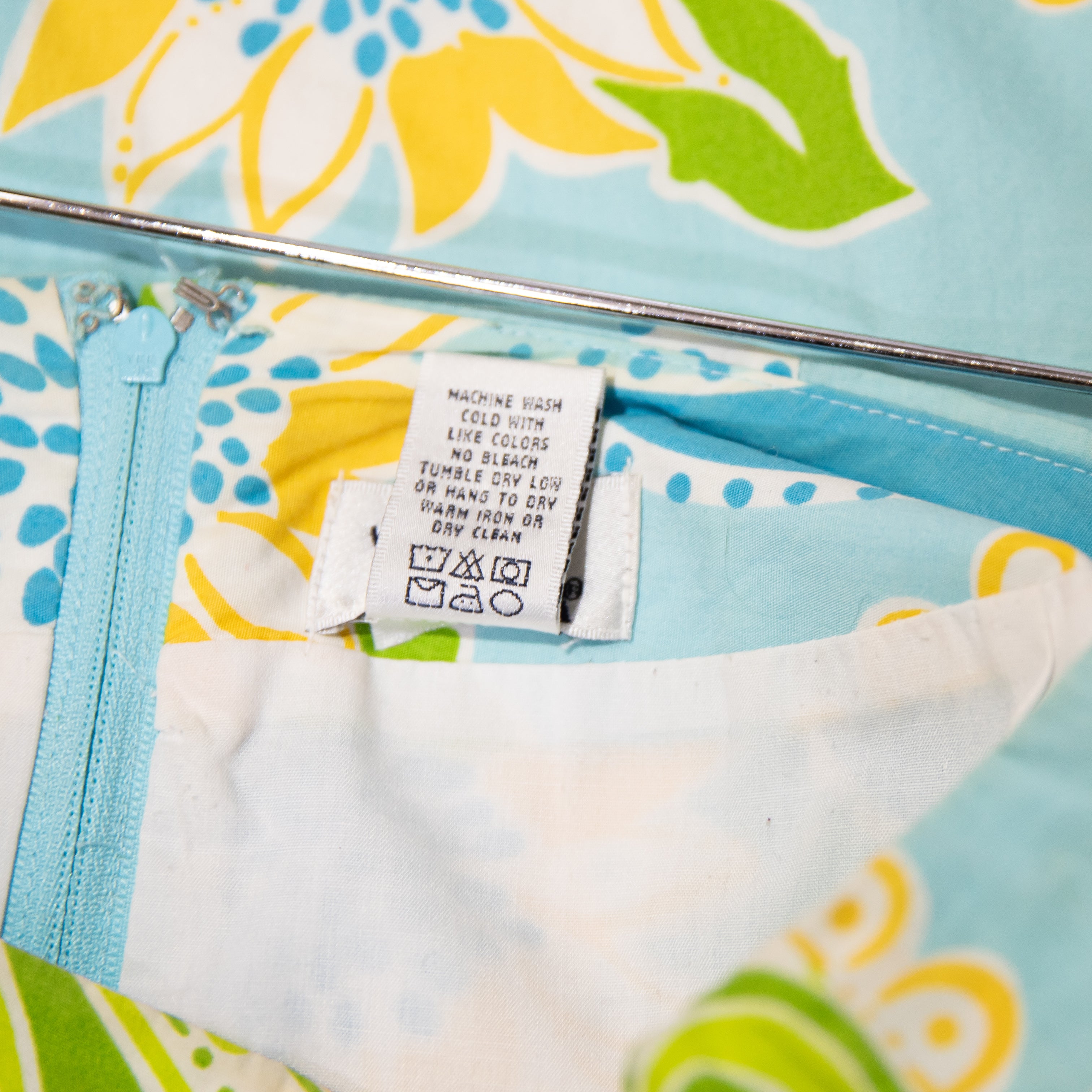 Lilly Pulitzer Vintage White Label Paisley Floral Flower Cotton Mini Skirt 10