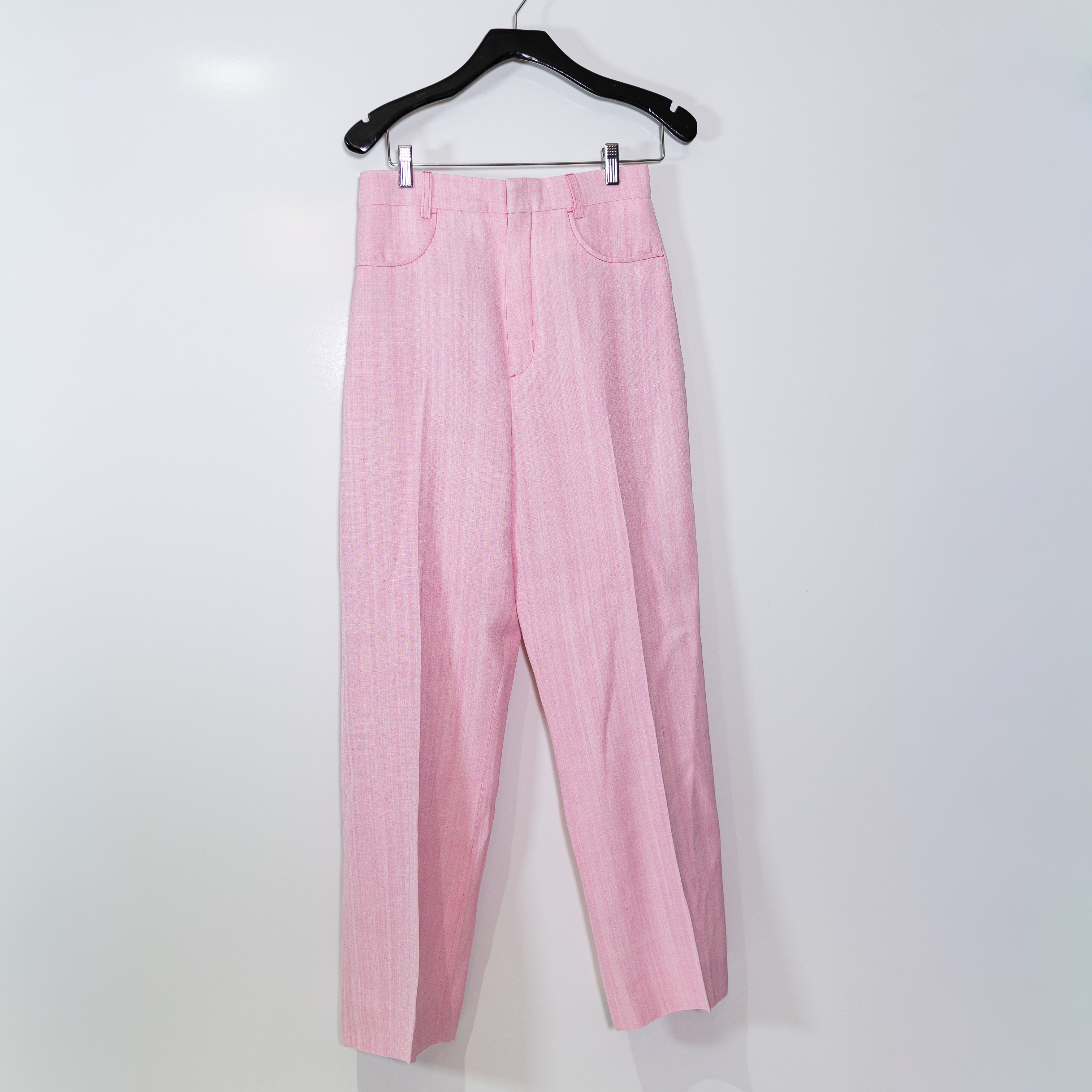 Jacquemus Le Pantalon Santon Cotton Silk Blend Wide-Leg Ankle Pants Light Pink