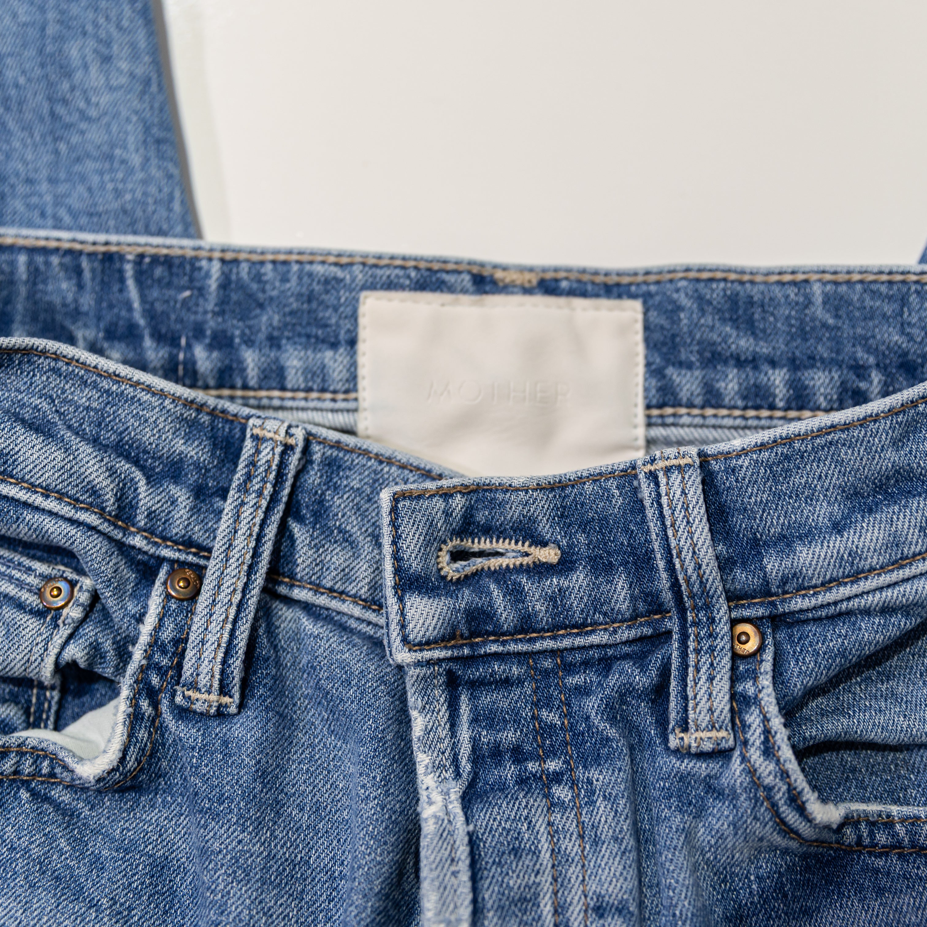 Mother Denim The Tomcat Ankle Crop Cotton Stretch Jeans Running With Scissors 27