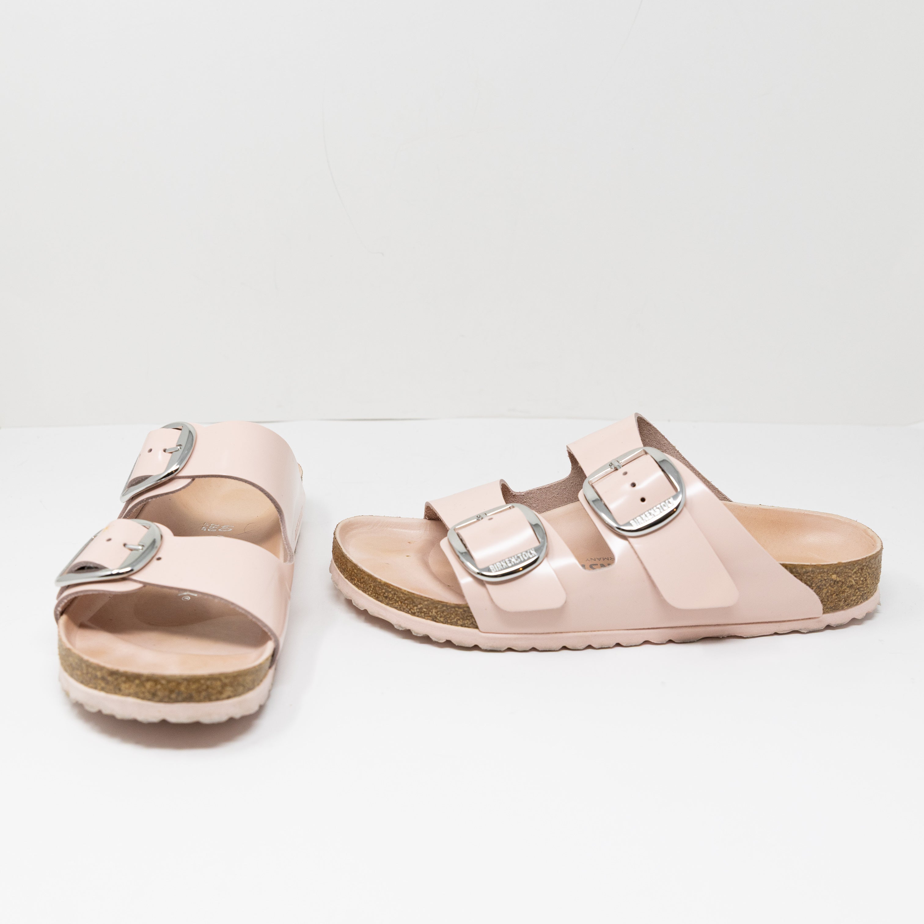 Birkenstock Arizona Women's Open Toe Flat Slip On Slide Sandals Shoes Pink 9