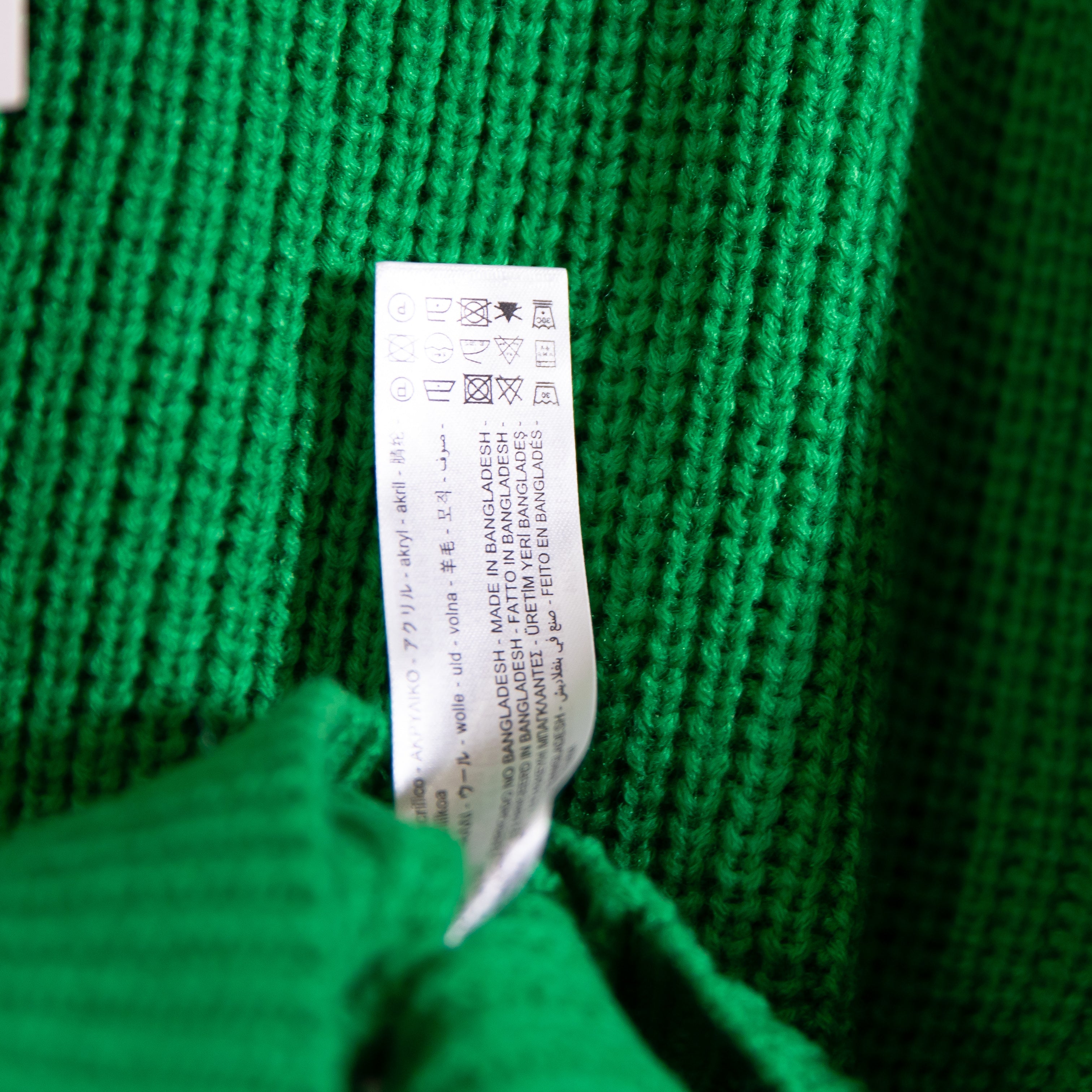 NEW Zara Wool Blend Knit Stretch Crew Neck Pullover Sweater Solid Green Small