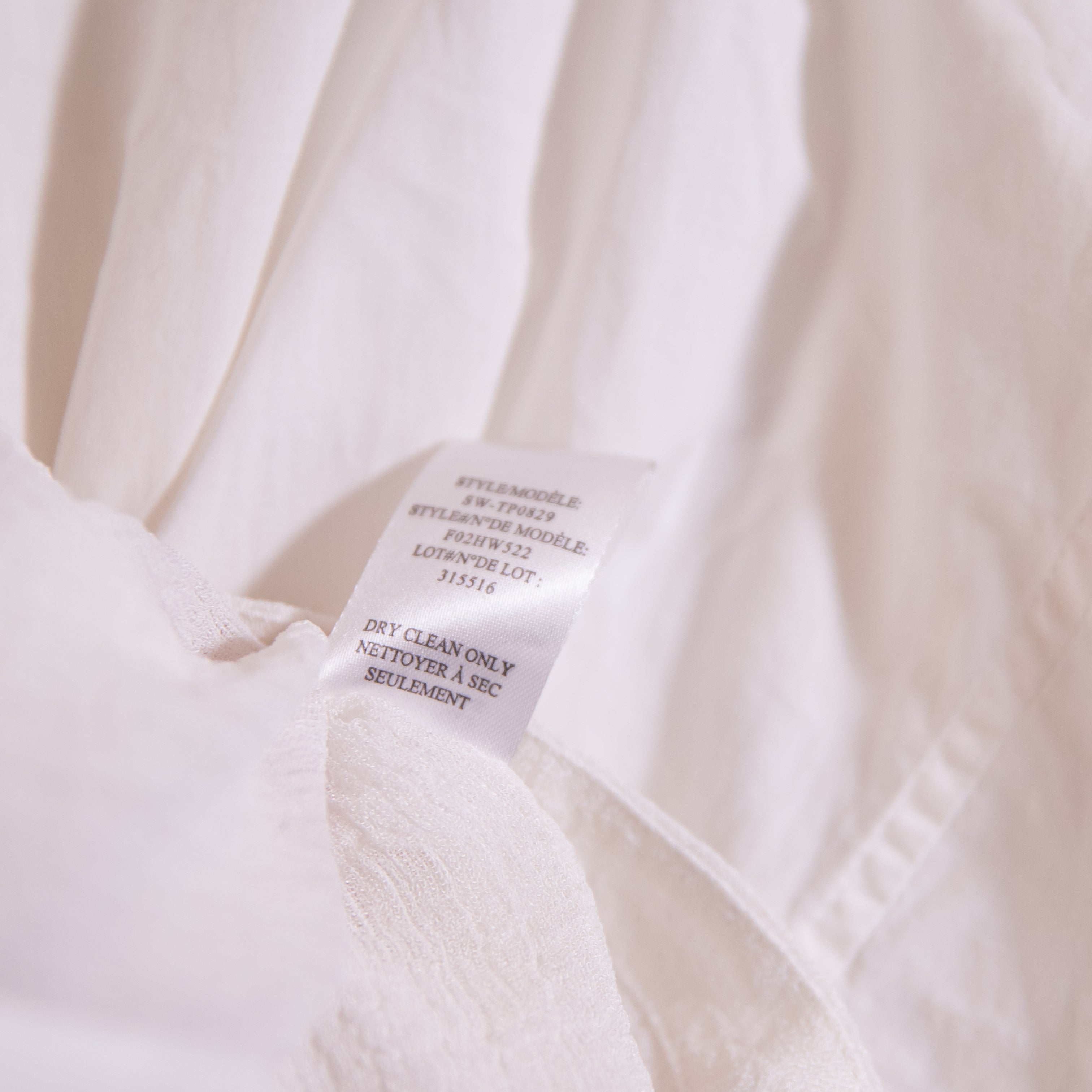 Helmut Lang Women's Mixed Media Collared Button Down Collared Long Sleeve Blouse