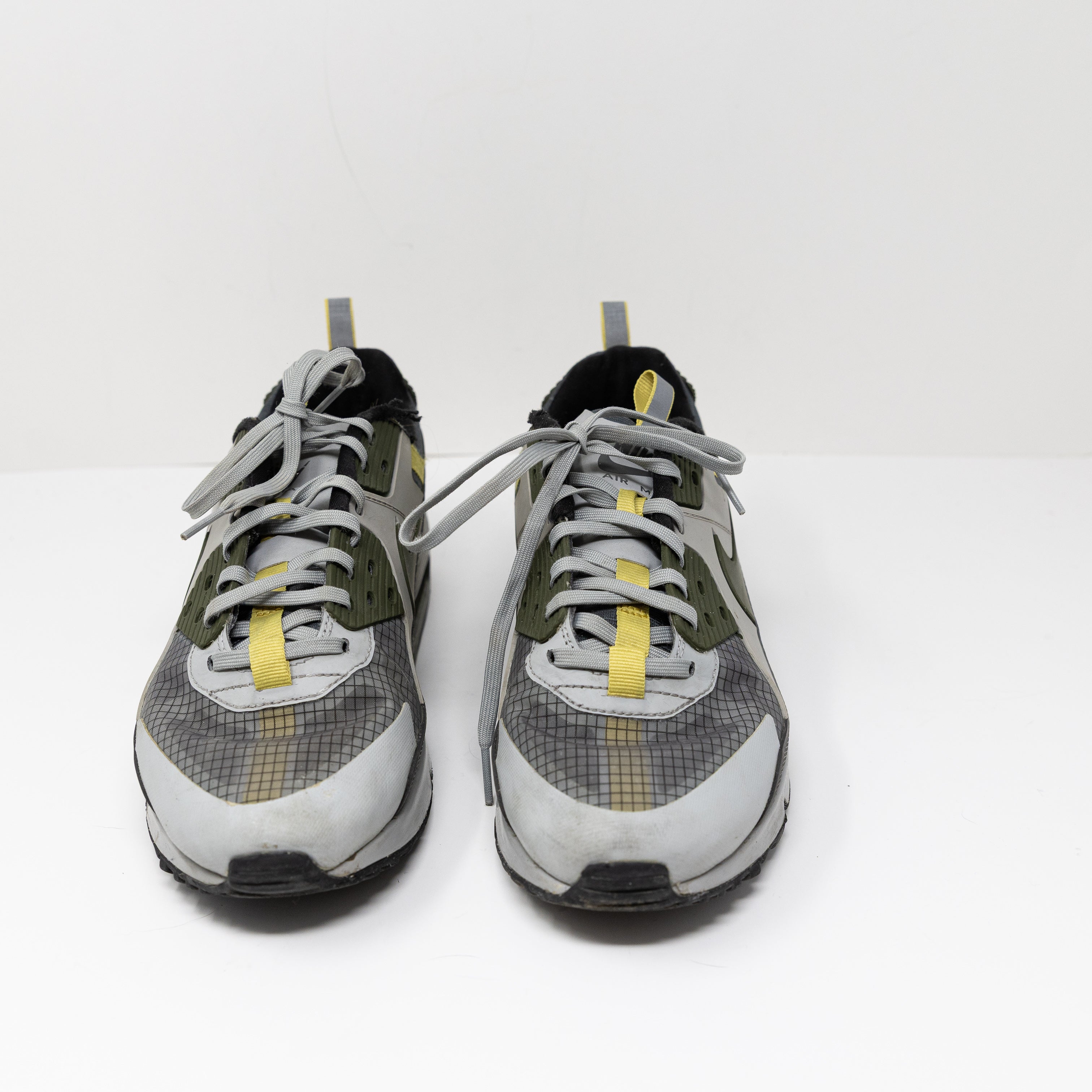 Nike Mens' Air Max 90 Drift Grey Cargo Khaki Low Top Trainers Sneakers Shoes 10