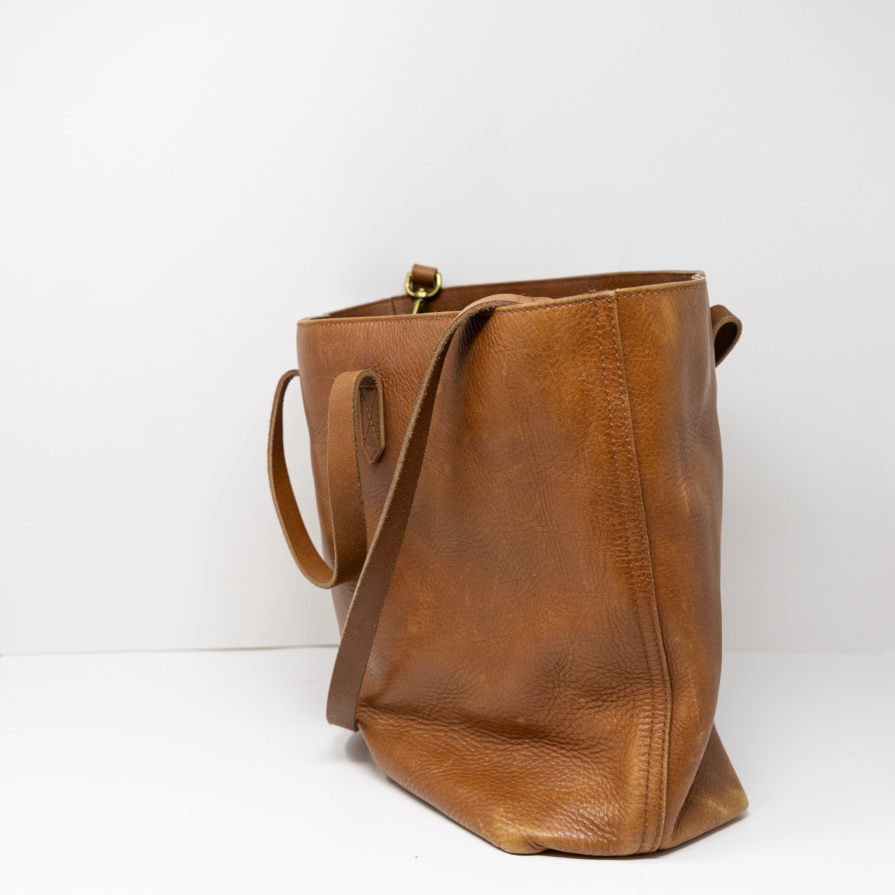 NEW Madewell The Zip-Top Transport Carryall Leather Purse Tote English Saddle