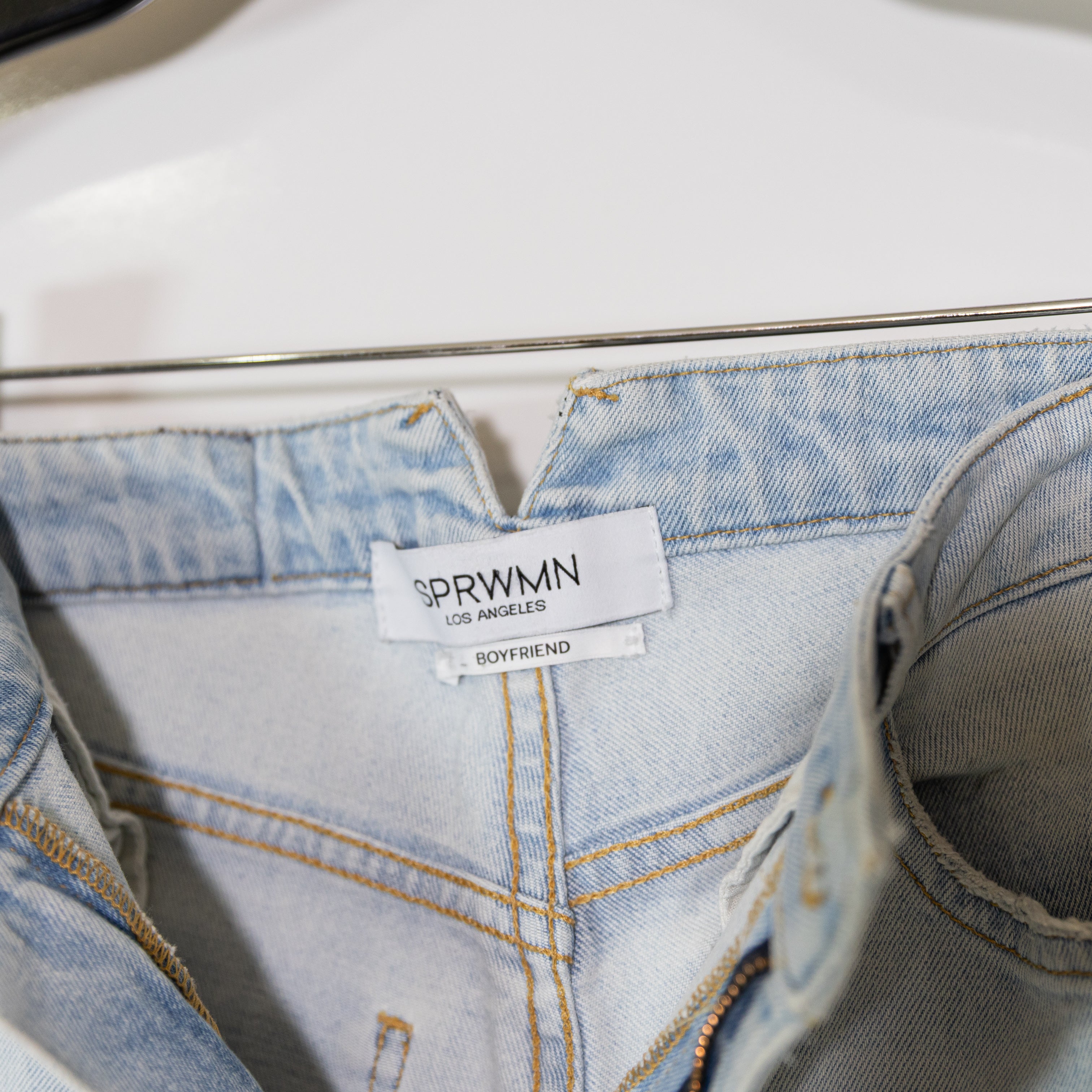 SPRWMN Joni Boyfriend Cotton Straight Leg Fit Denim Jeans Lightwash 27