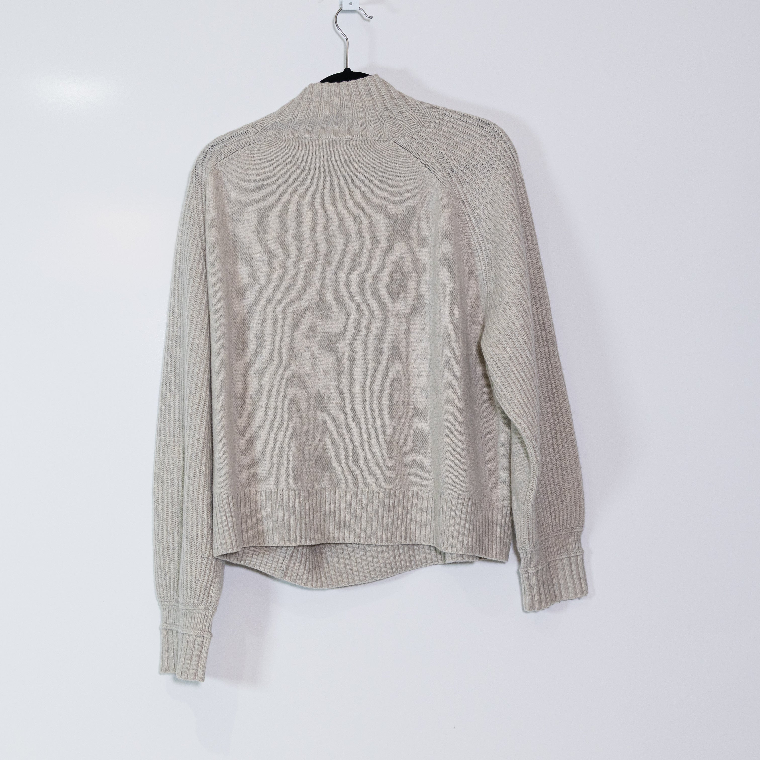 Everlane Recycled Cashmere Wool Knit Stretch Mock Neck Long Sleeve Sweater XL