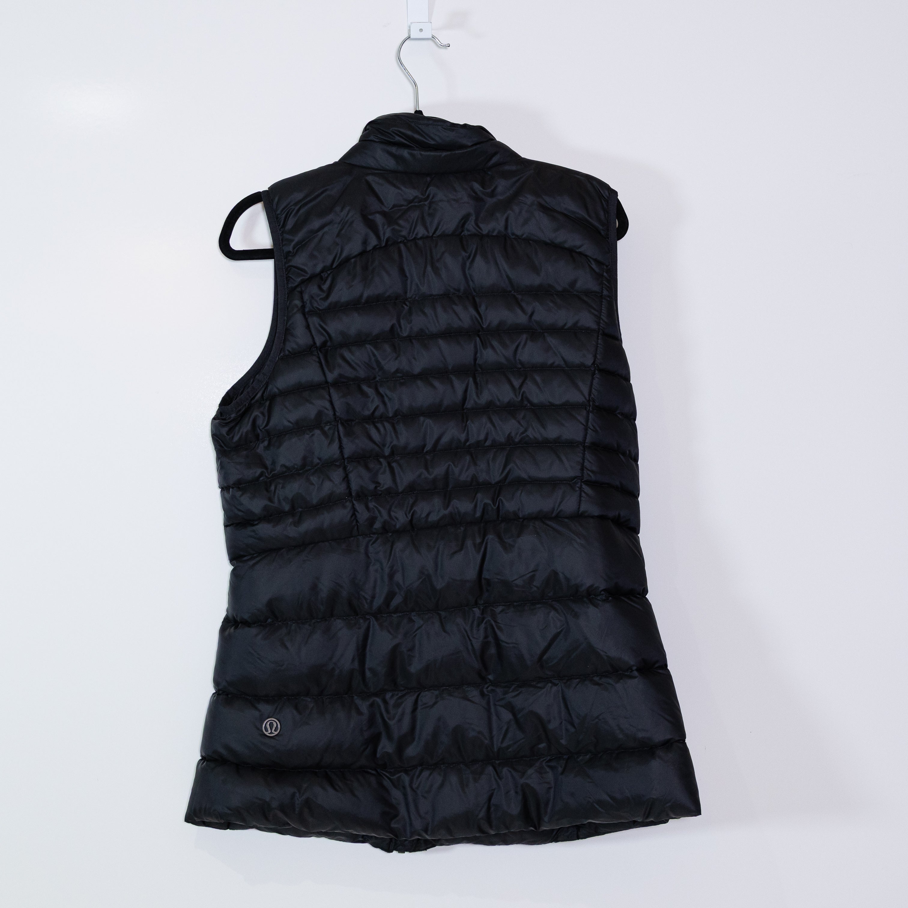 Lululemon Women's Goose Down Quilted Sleeveless Full Zip Vest Jacket Black 10
