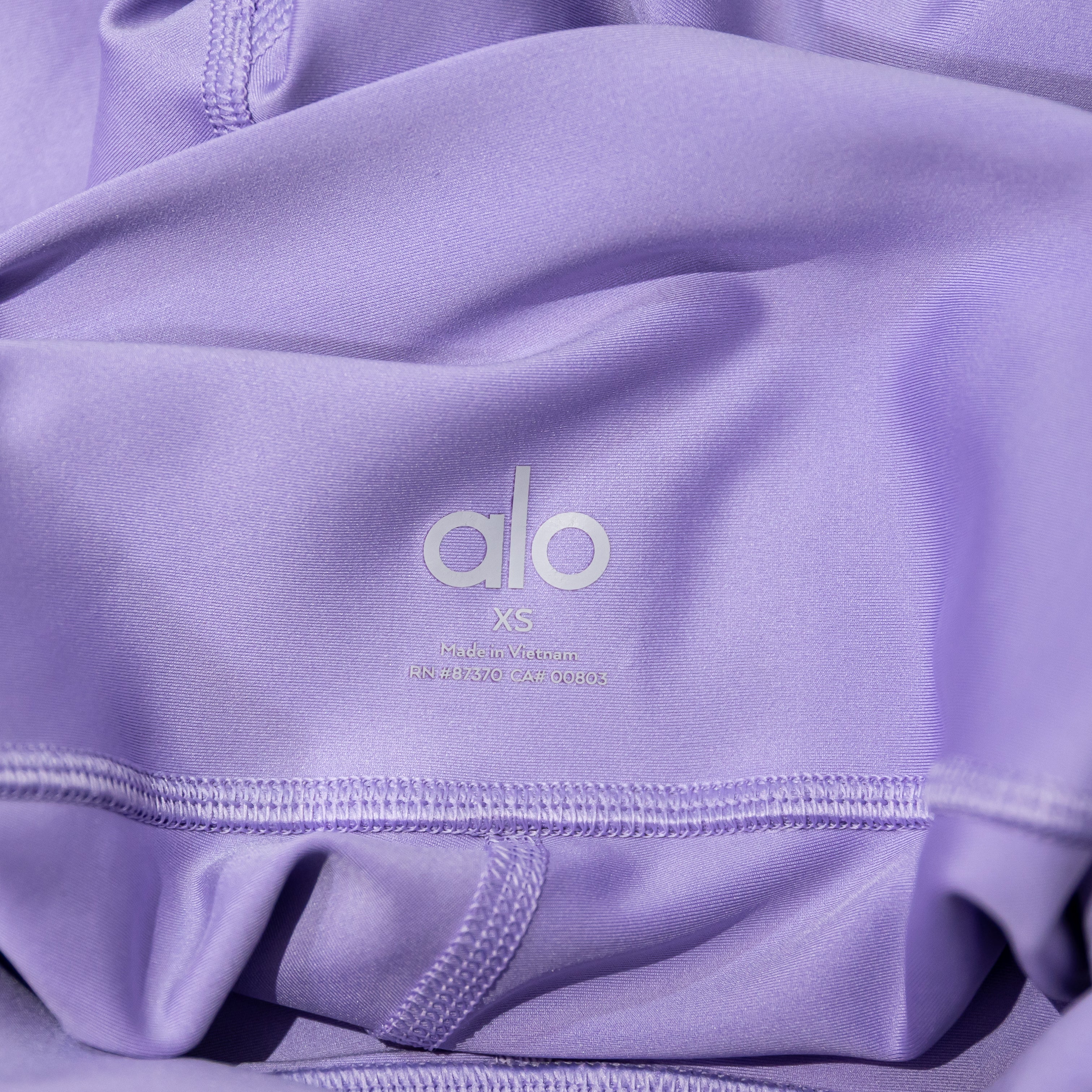Alo Yoga Women's High Rise Full Length Athletic Work Out Leggings Purple XS