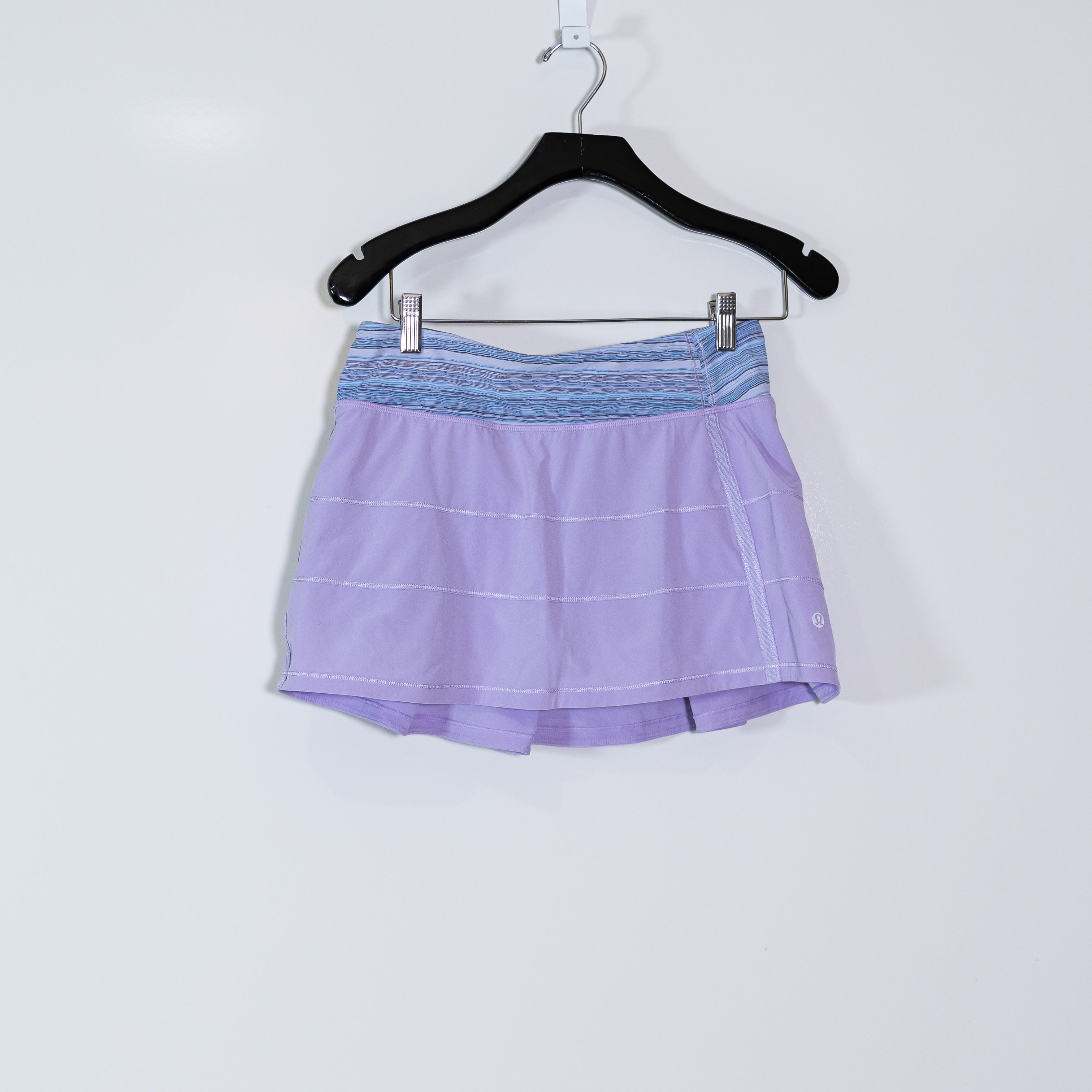 Lululemon Pace Rival Skirt II Regular Wave Twist Lilac Caspian Blue Purple Mini