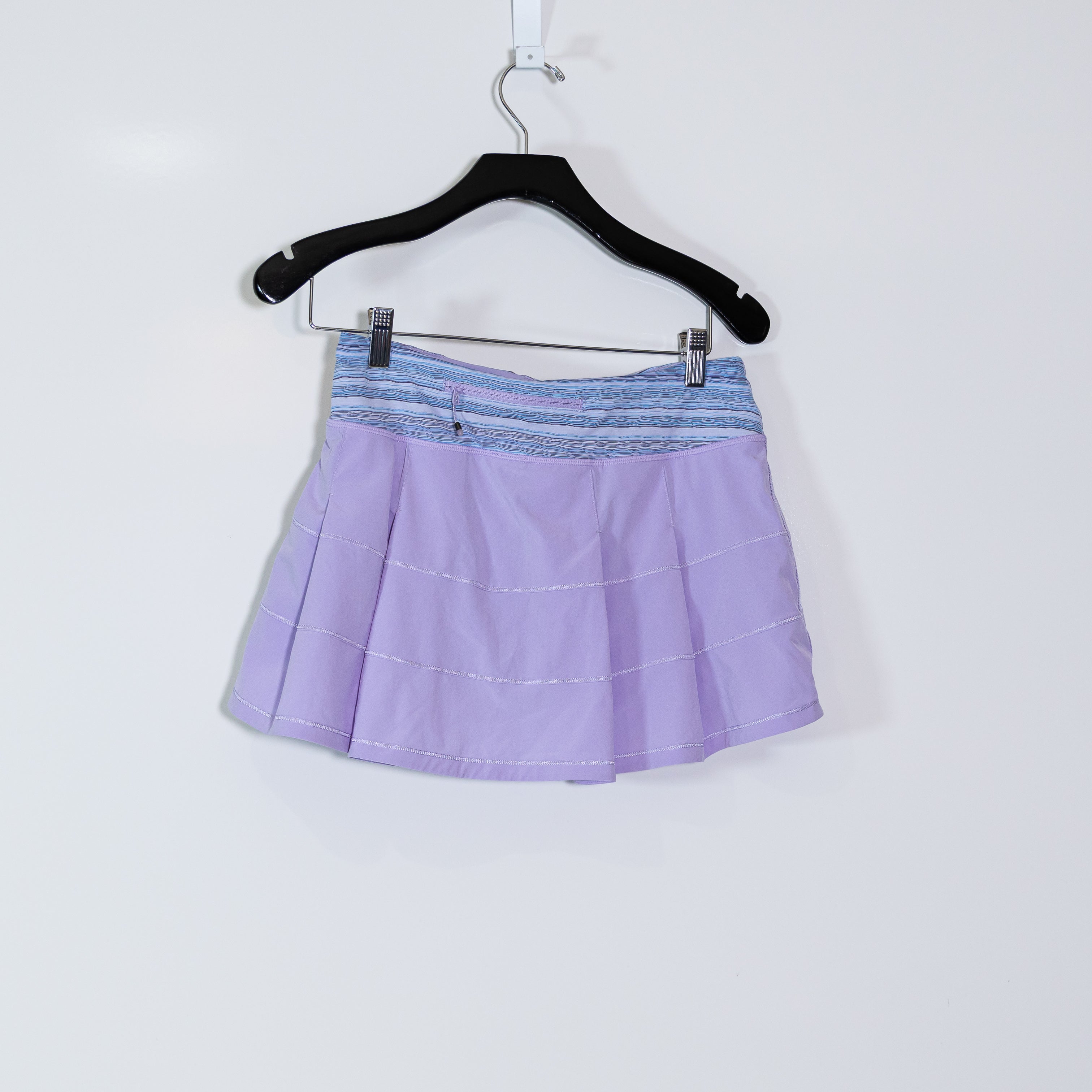 Lululemon Pace Rival Skirt II Regular Wave Twist Lilac Caspian Blue Purple Mini