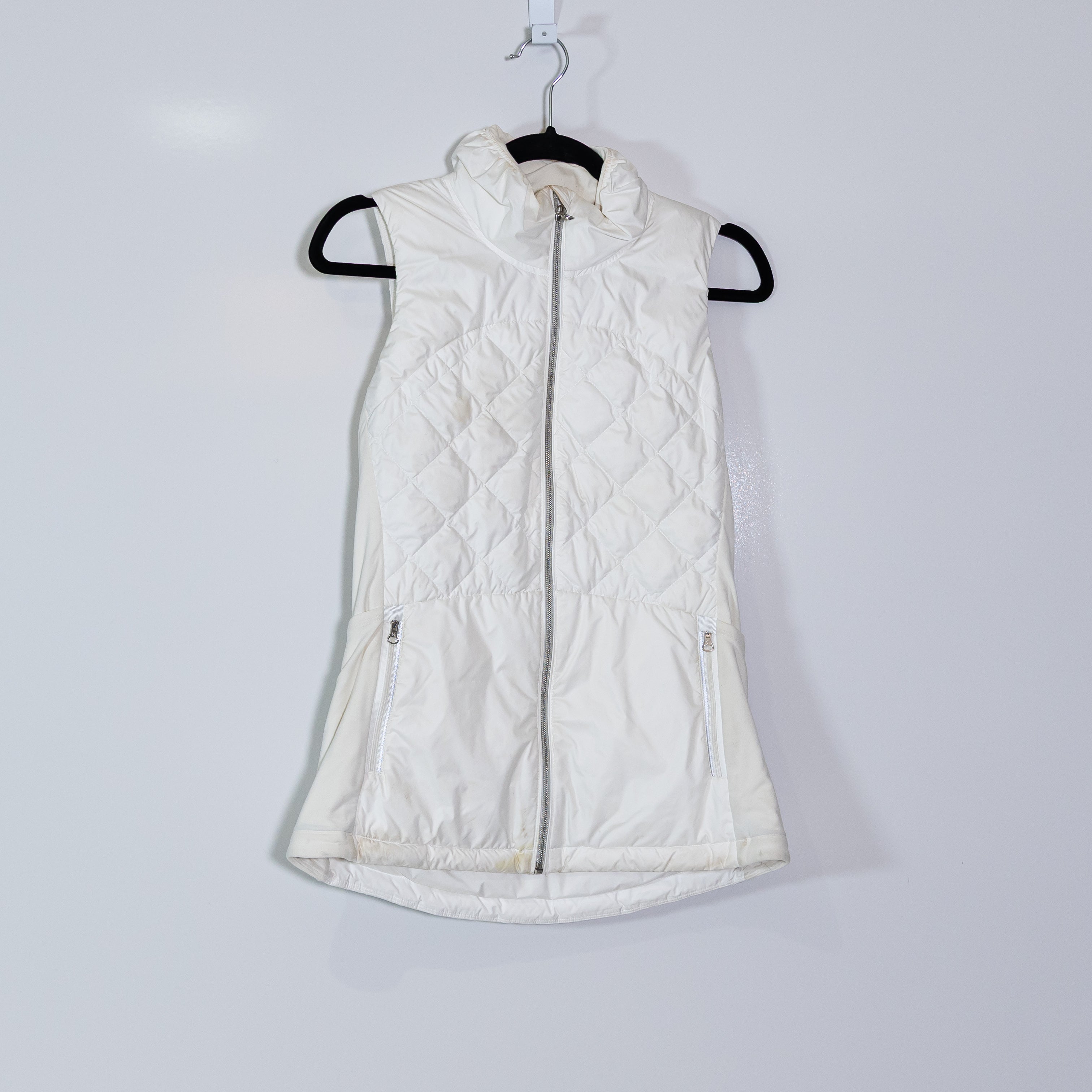 Lululemon Women's Down For A Run Goose Feather Quilted Full Zip Vest Jacket 6