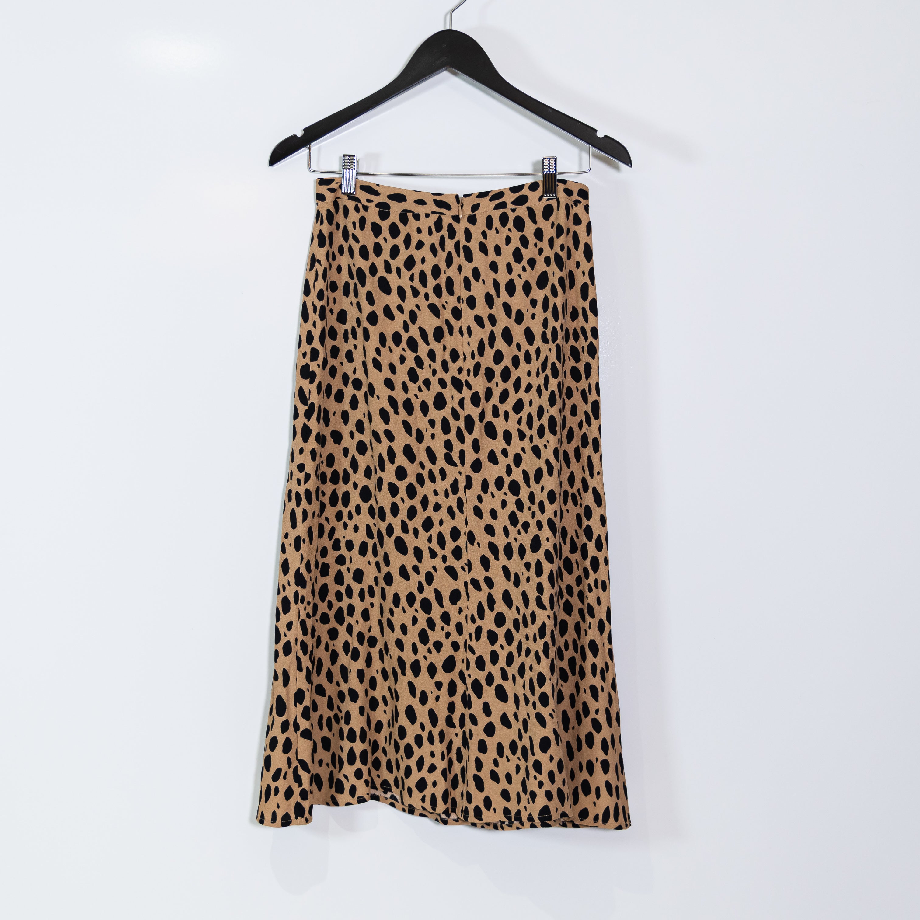 Reformation Bea Cheetah Leopard Animal Print Pattern Slip Midi Skirt 6P