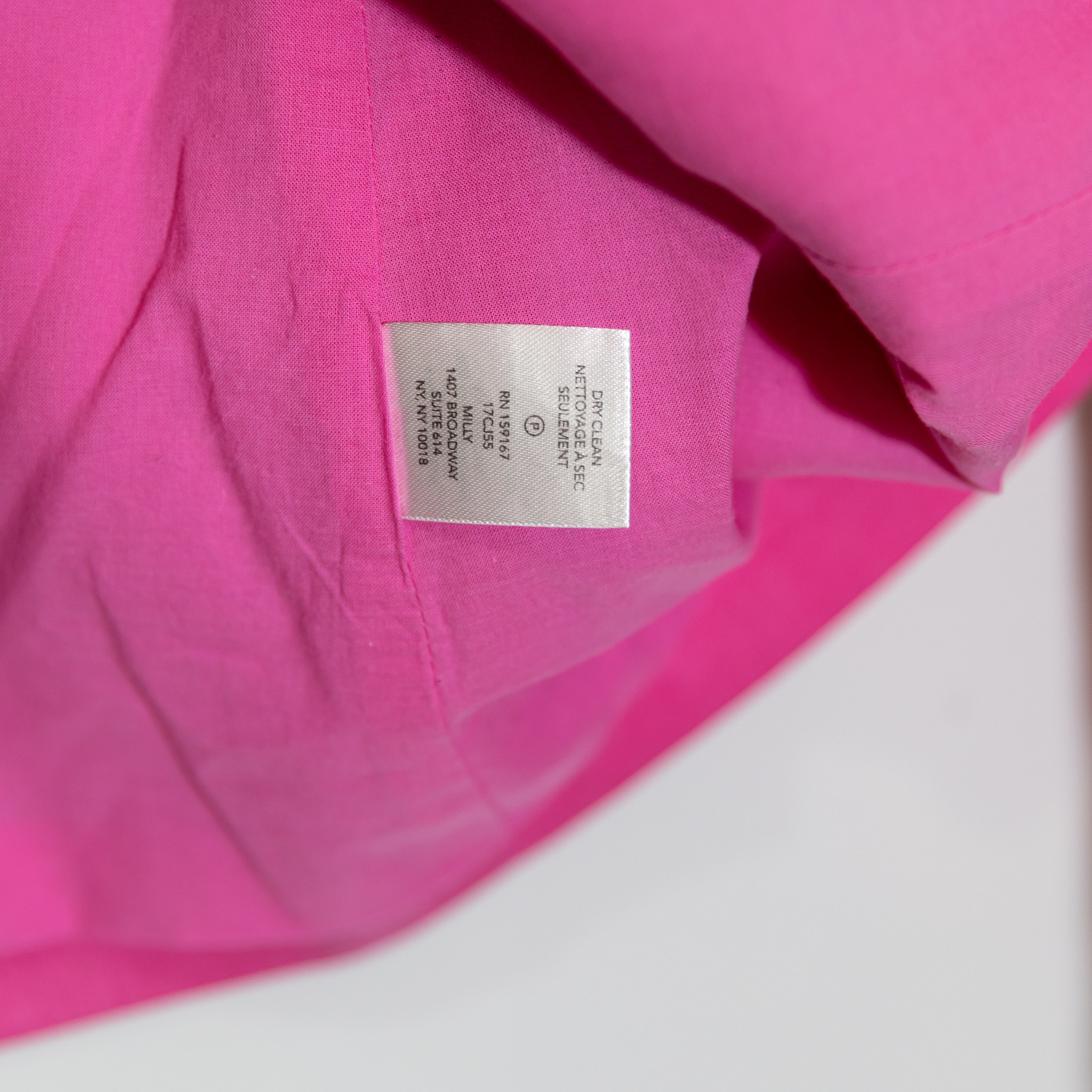 Milly Women's Cady Linen Blend Stretch One Button Blazer Jacket Bright Pink 10