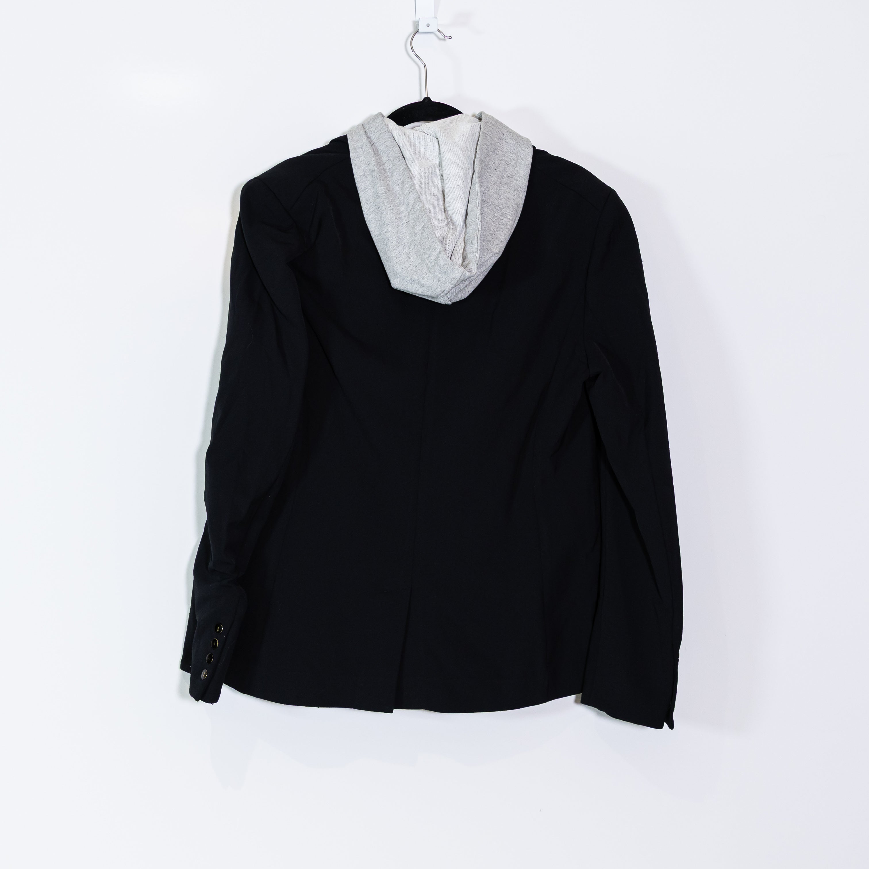 Veronica Beard Women's Iconic Scuba Core Dickey Jacket Blazer W/ Hood Black 12